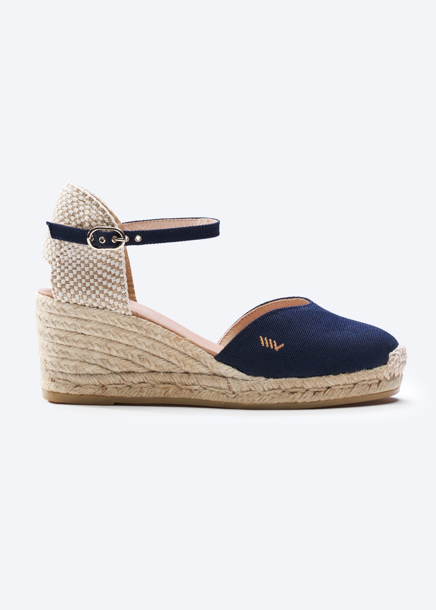 Reus Canvas Espadrille Wedges | Color: Navy Blue | Size: 8 Refurbished - N/A refurbished available on Cerqular