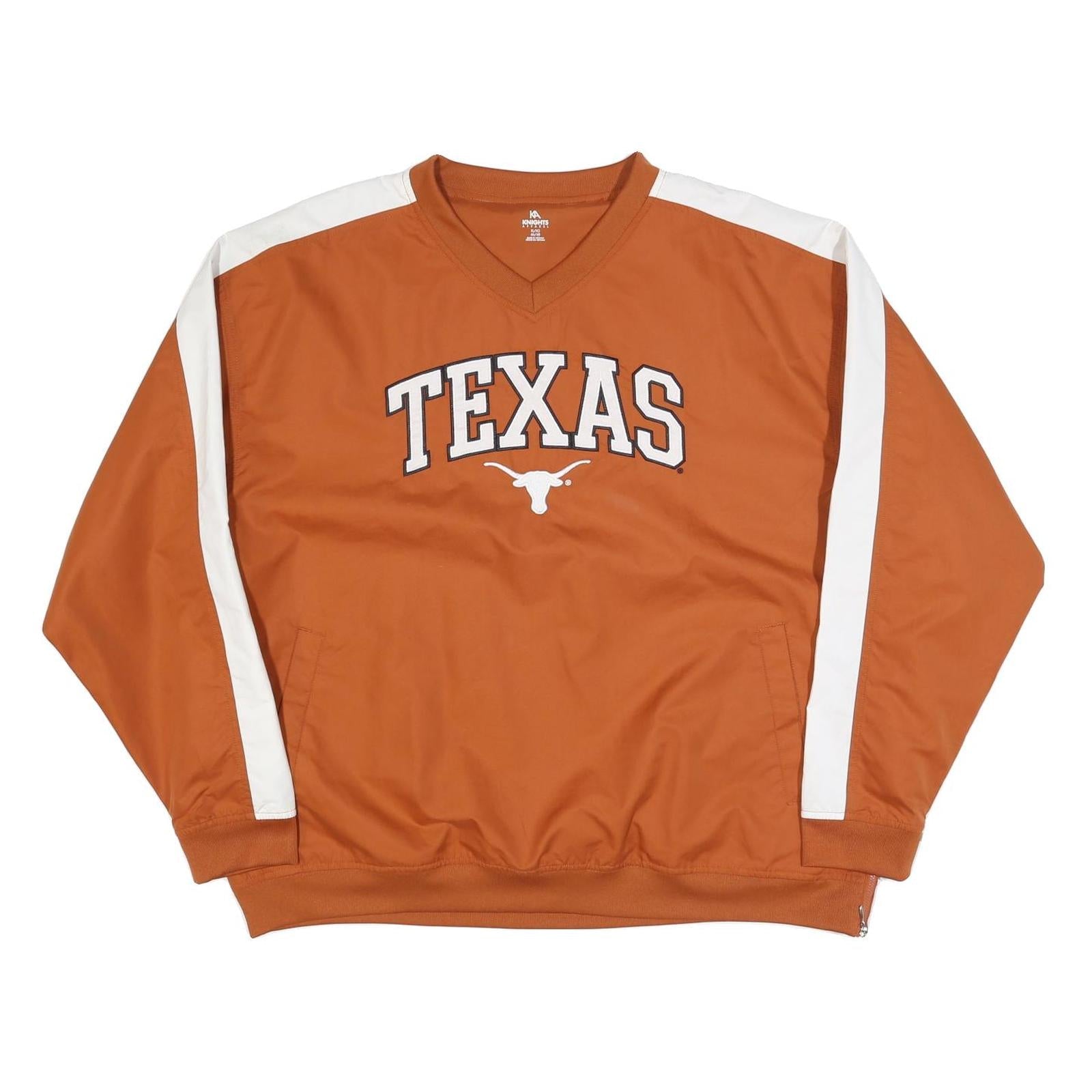 KNIGHTS APPAREL Mens Orange & White Texas V-Neck XL Sweater Pullover Polyester Refurbished - N/A refurbished available on Cerqular