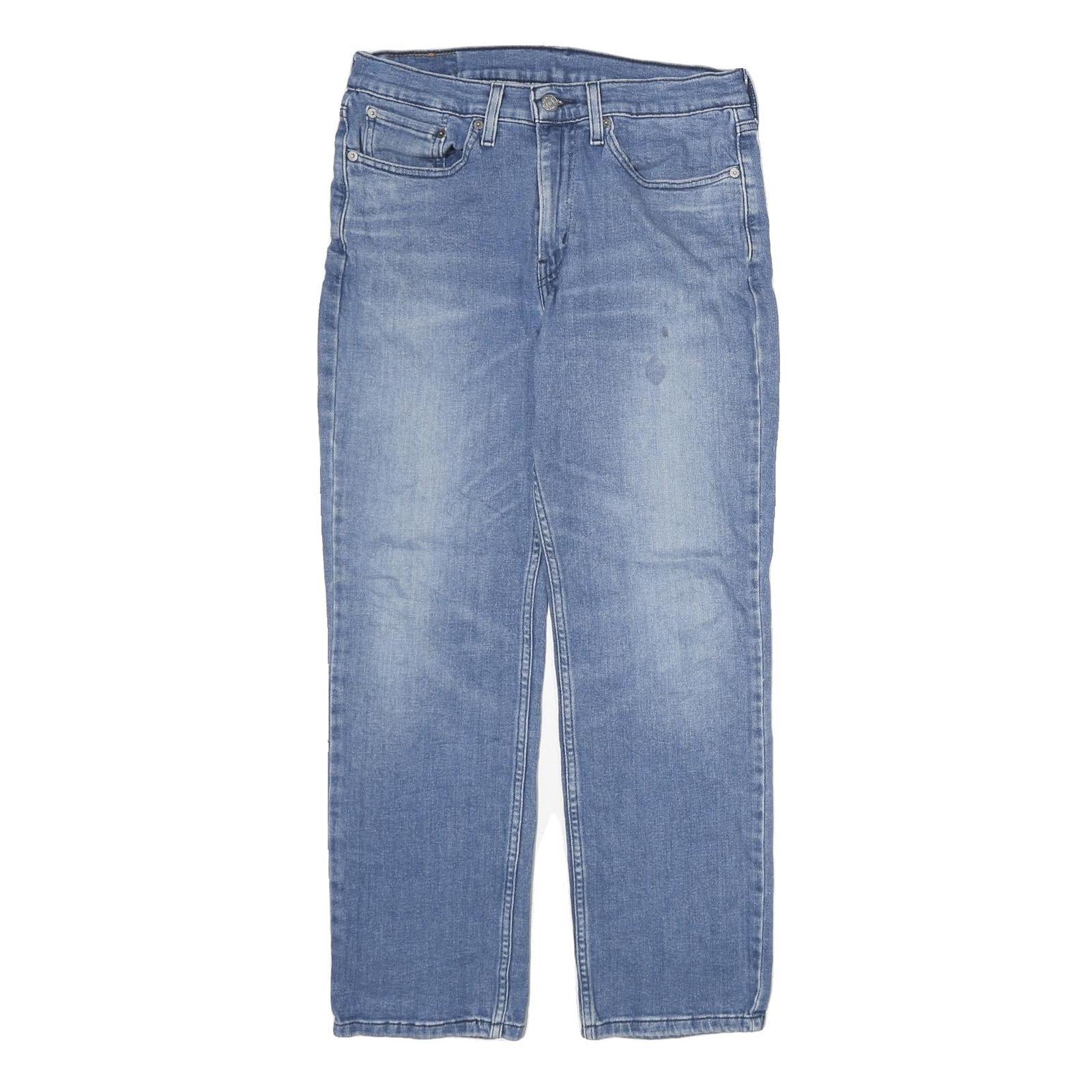 LEVI'S 514 Mens Jeans Blue Regular Straight Denim Medium W32 L30 Classic Zip Refurbished - N/A refurbished available on Cerqular