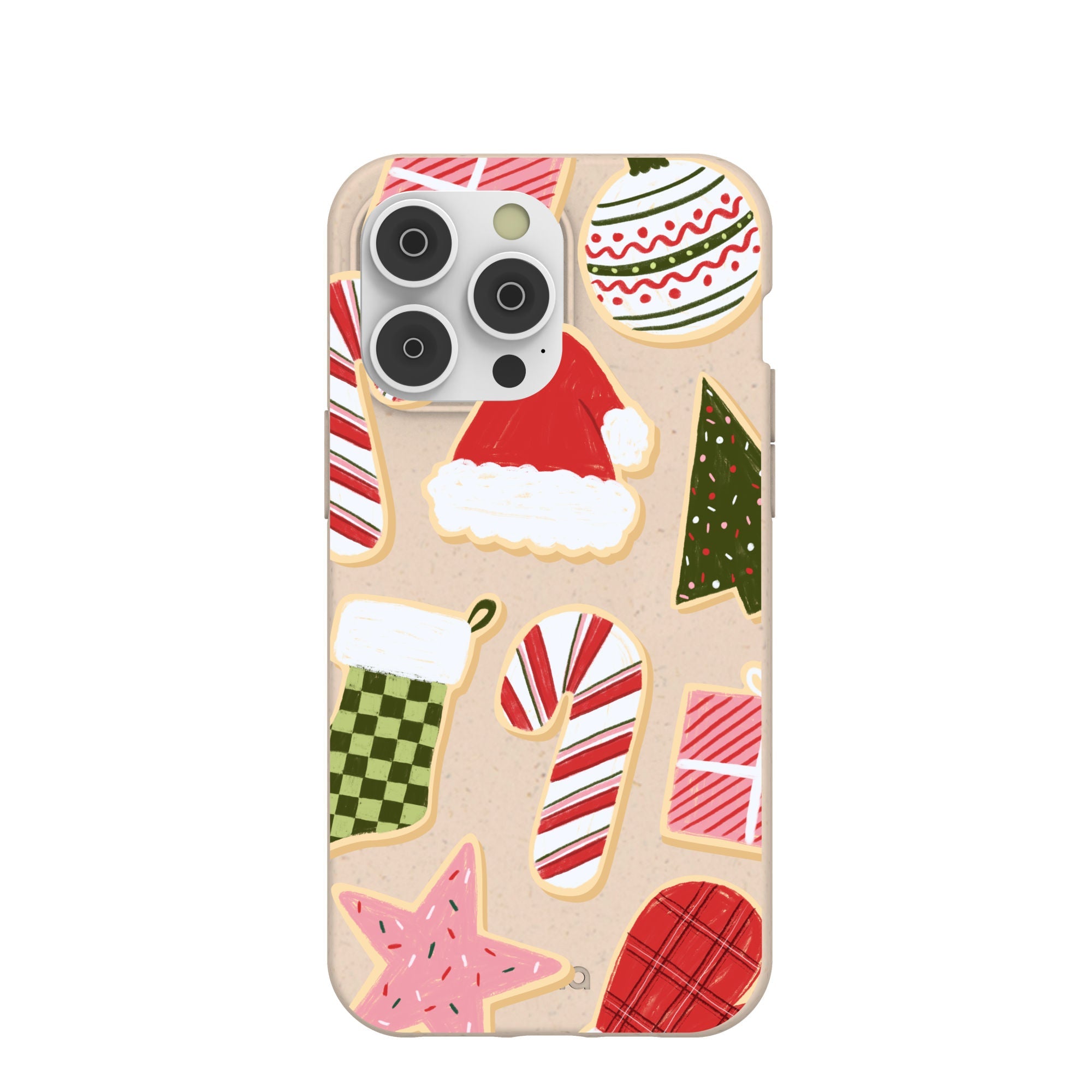 Seashell Festive Cookies iPhone 14 Pro Max Case Refurbished - Pela Case refurbished available on Cerqular