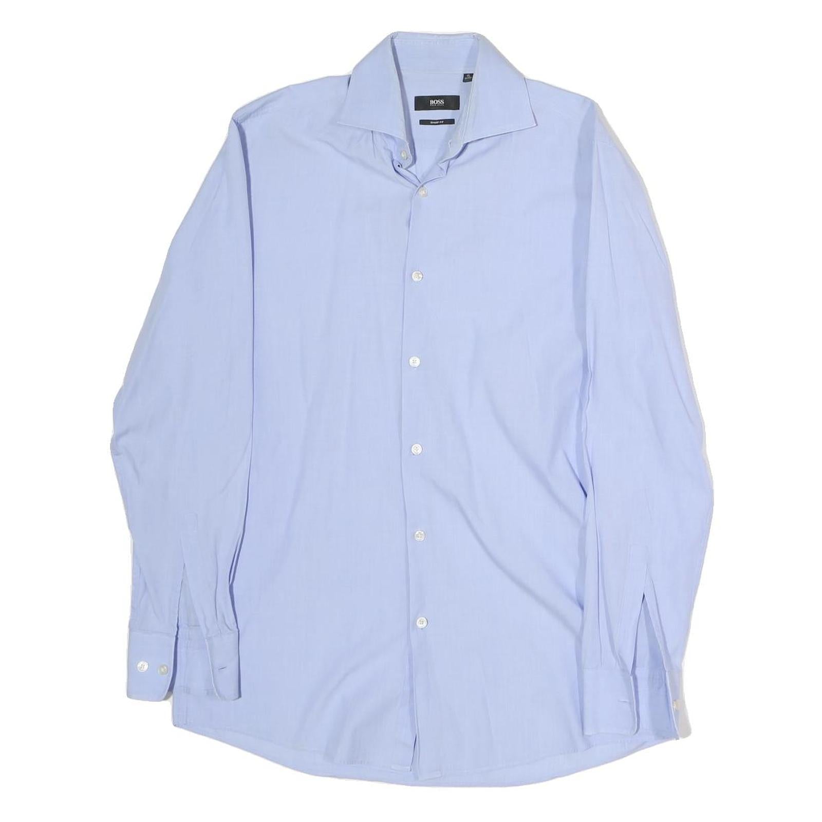 Buy BOSS HUGO BOSS Mens Blue Shirt M Cotton Formal Long Sleeve Button Collar Refurbished - $23.39 BOSS HUGO BOSS Mens Blue Shirt M Cotton Formal Long Sleeve Button Collar Refurbished - N/A refurbished available on Cerqular
