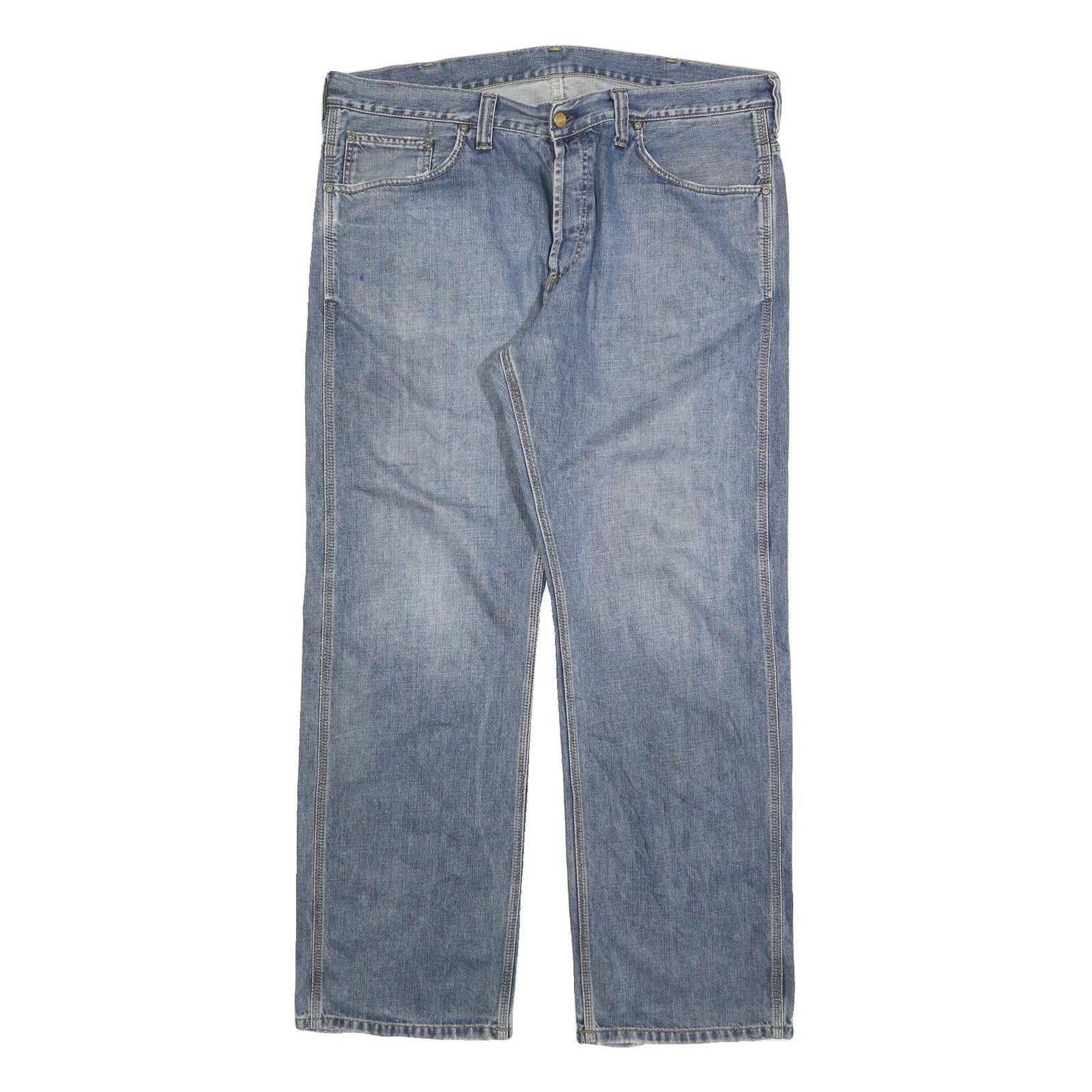 CARHARTT Mens Relaxed Jeans Blue Denim W42 L34 Cotton Blend Zip Casual Workwear Refurbished - N/A refurbished available on Cerqular