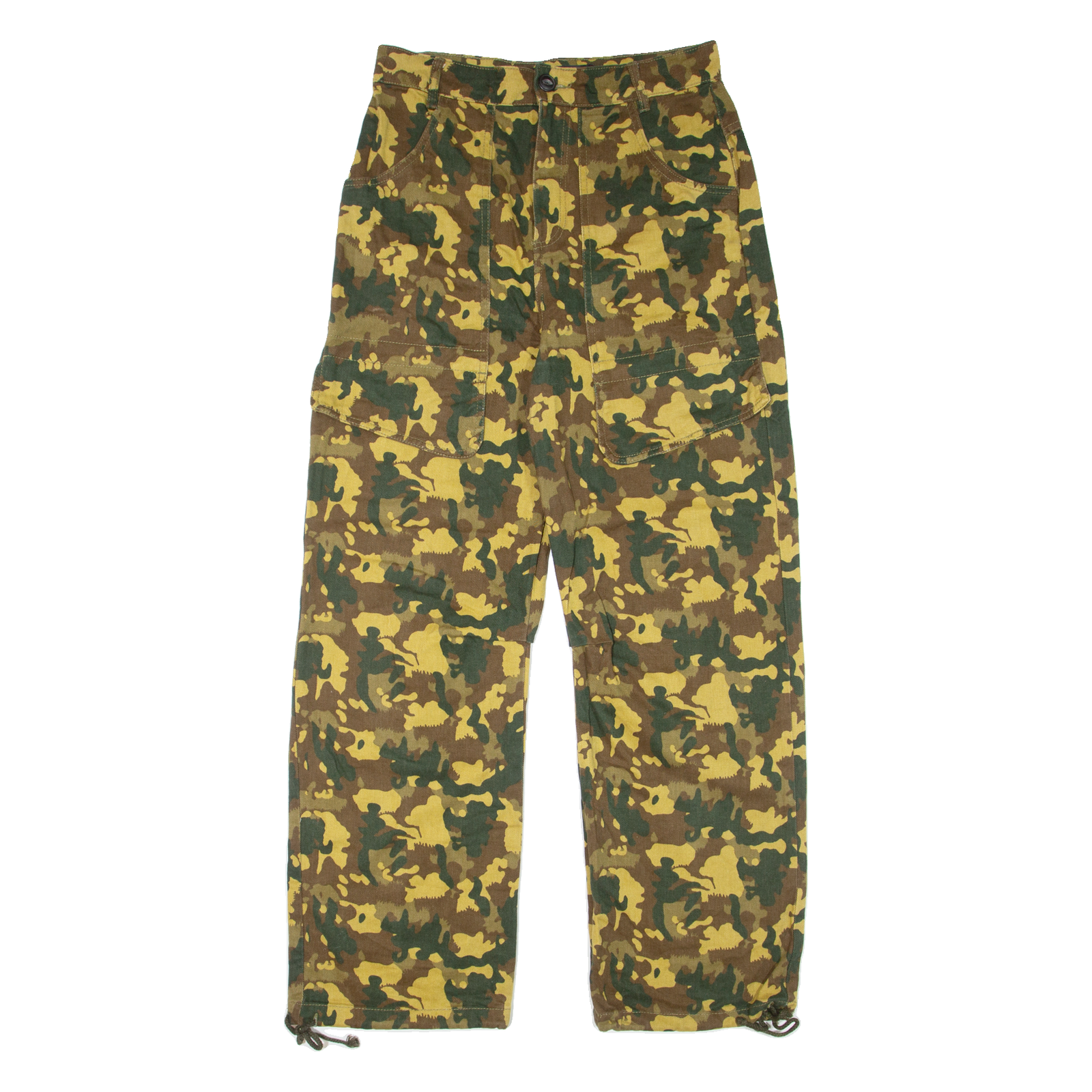 ZARA Camo Womens Trousers Beige Loose Straight W29 L29 Refurbished - N/A refurbished available on Cerqular