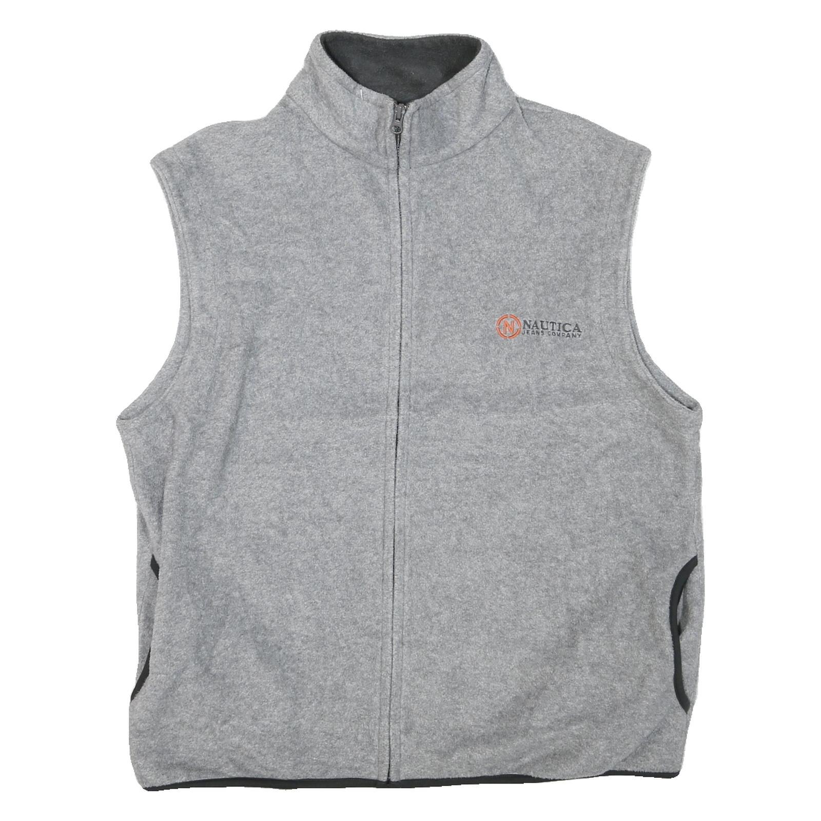 NAUTICA Mens Grey Polyester Blend Zip Jacket L Fleece Comfortable Casual Refurbished - N/A refurbished available on Cerqular