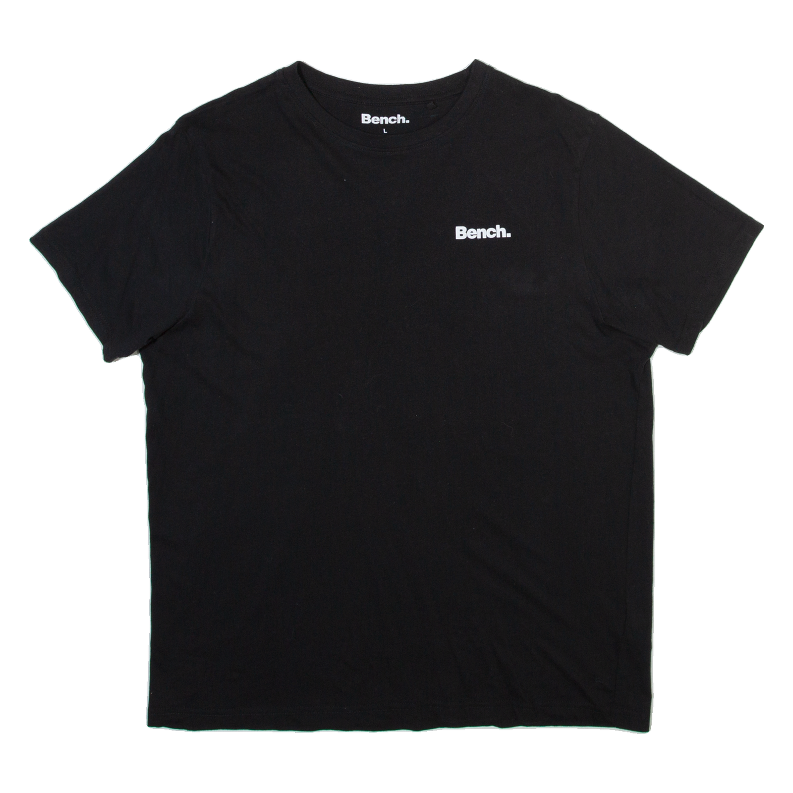BENCH Mens T-Shirt Black L Refurbished - N/A refurbished available on Cerqular