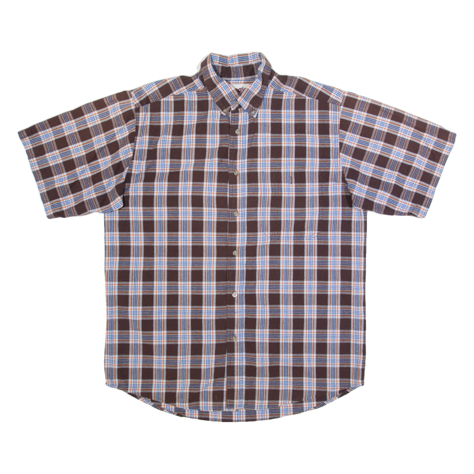 WRANGLER Mens Shirt Brown Check L Refurbished - N/A refurbished available on Cerqular