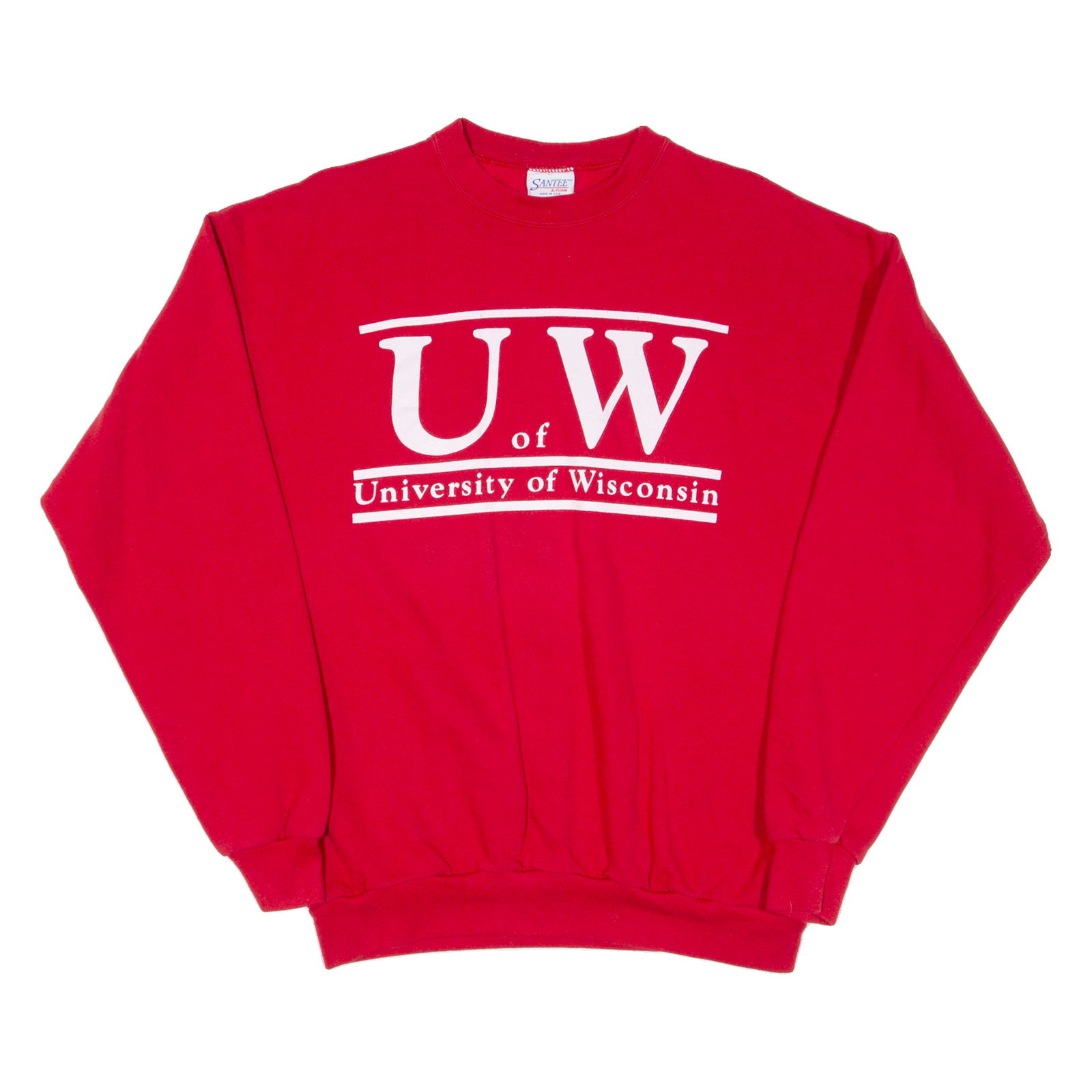 SANTEE University Of Wisconsin Mens Sweatshirt Red USA L Refurbished - N/A refurbished available on Cerqular