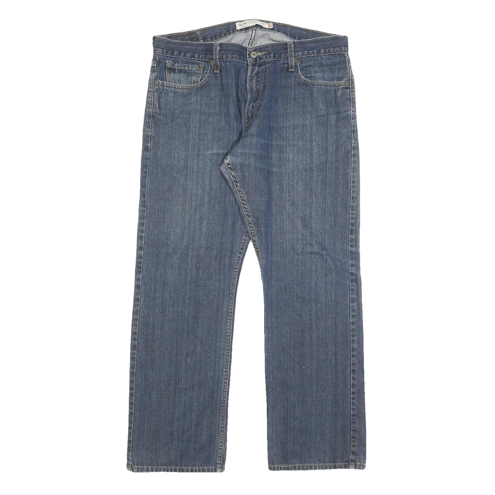 LEVI'S 514 SLIM Mens Jeans Blue Slim Straight Denim Medium W36 L30 Authentic Refurbished - N/A refurbished available on Cerqular