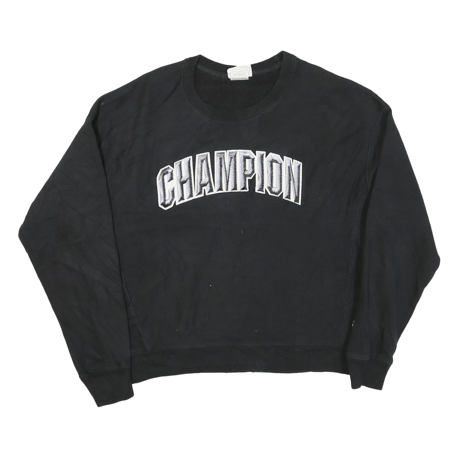 Buy CHAMPION Mens Black Cotton Blend Crew Neck L Sweatshirt Pullover Logo Comfort Refurbished - $28.59 CHAMPION Mens Black Cotton Blend Crew Neck L Sweatshirt Pullover Logo Comfort Refurbished - N/A refurbished available on Cerqular
