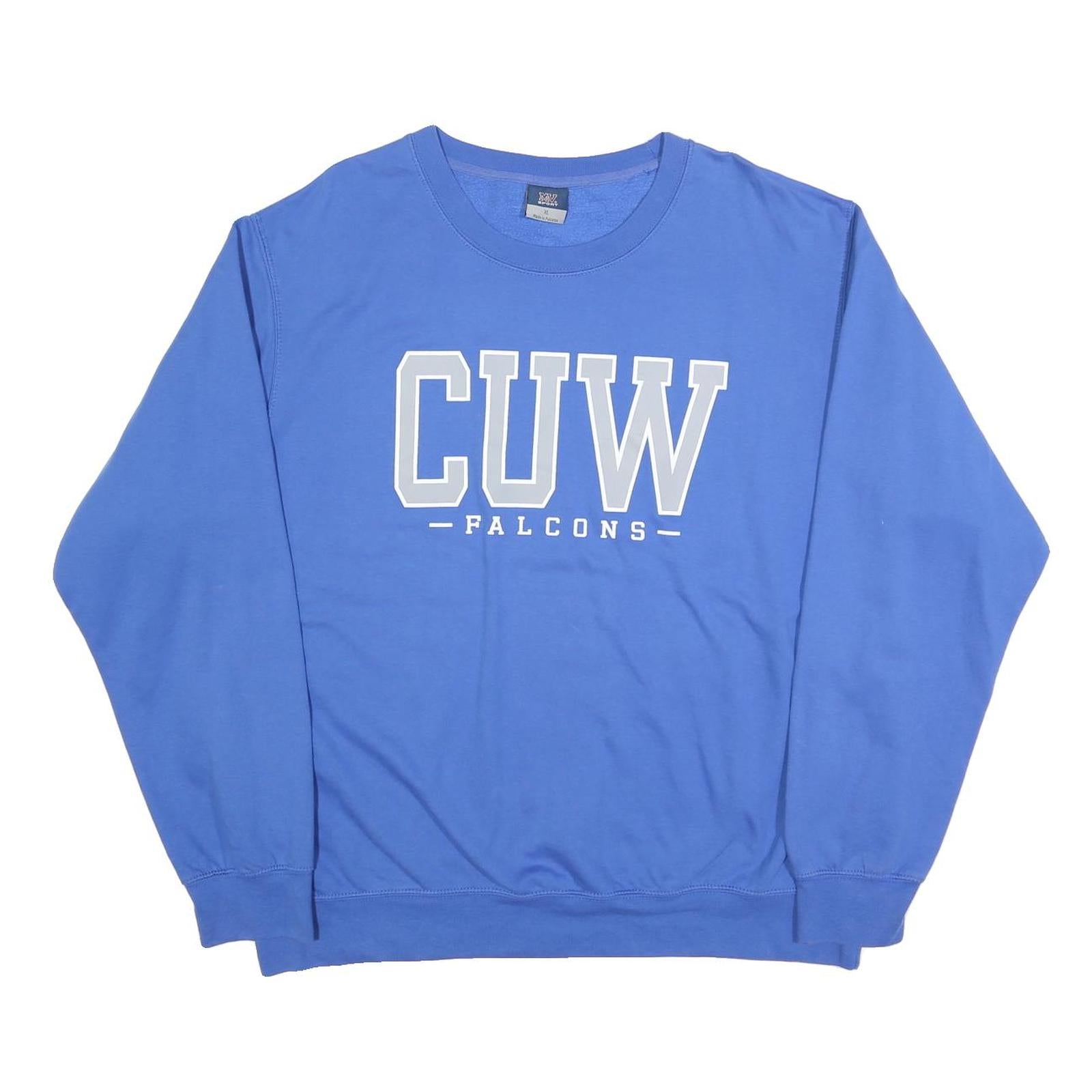 Buy MV SPORT Mens Blue CUW Falcons Crew Neck XL Cotton Blend Sweatshirt Casual Refurbished - $27.29 MV SPORT Mens Blue CUW Falcons Crew Neck XL Cotton Blend Sweatshirt Casual Refurbished - N/A refurbished available on Cerqular