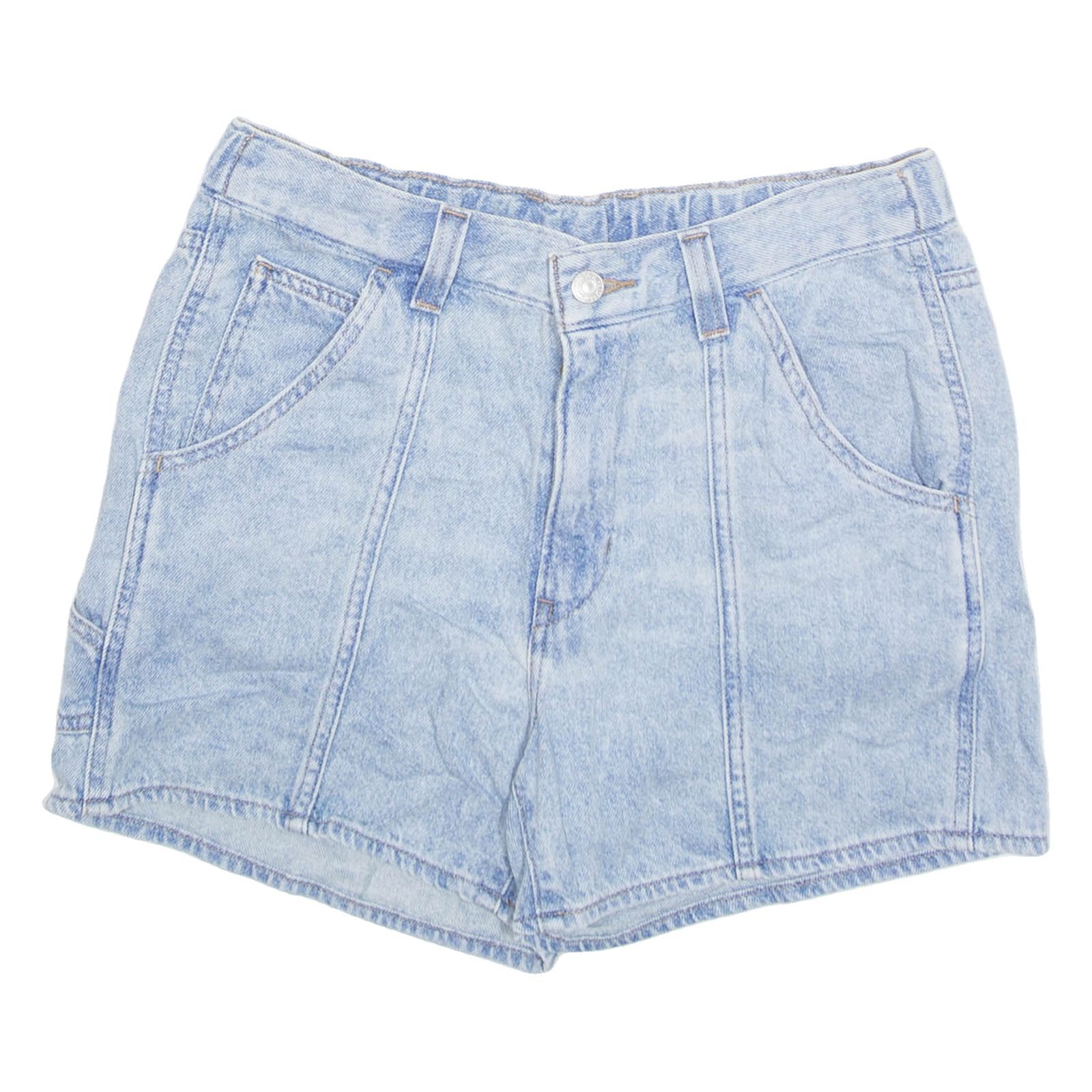 LEVI'S Womens Denim Shorts Blue S W28 Refurbished - N/A refurbished available on Cerqular