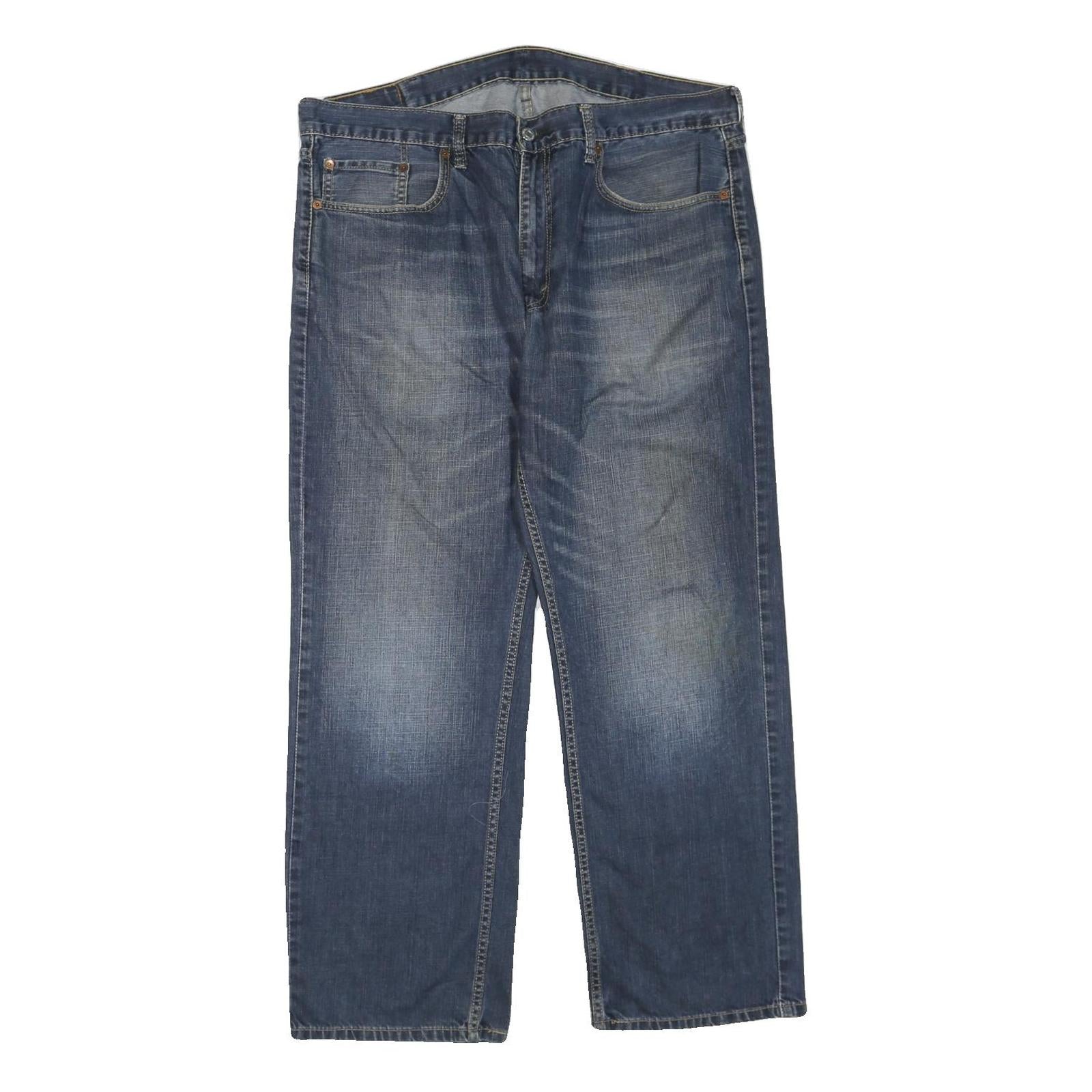 LEVI'S 559 Straight Mens Jeans Blue Regular Straight Denim Medium W38 L30 Zip Refurbished - N/A refurbished available on Cerqular