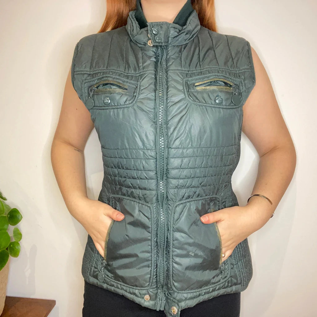 Yes Zee Gilet - Large Green Nylon Refurbished - Thrifted (note: this is a term often used to describe second- refurbished available on Cerqular