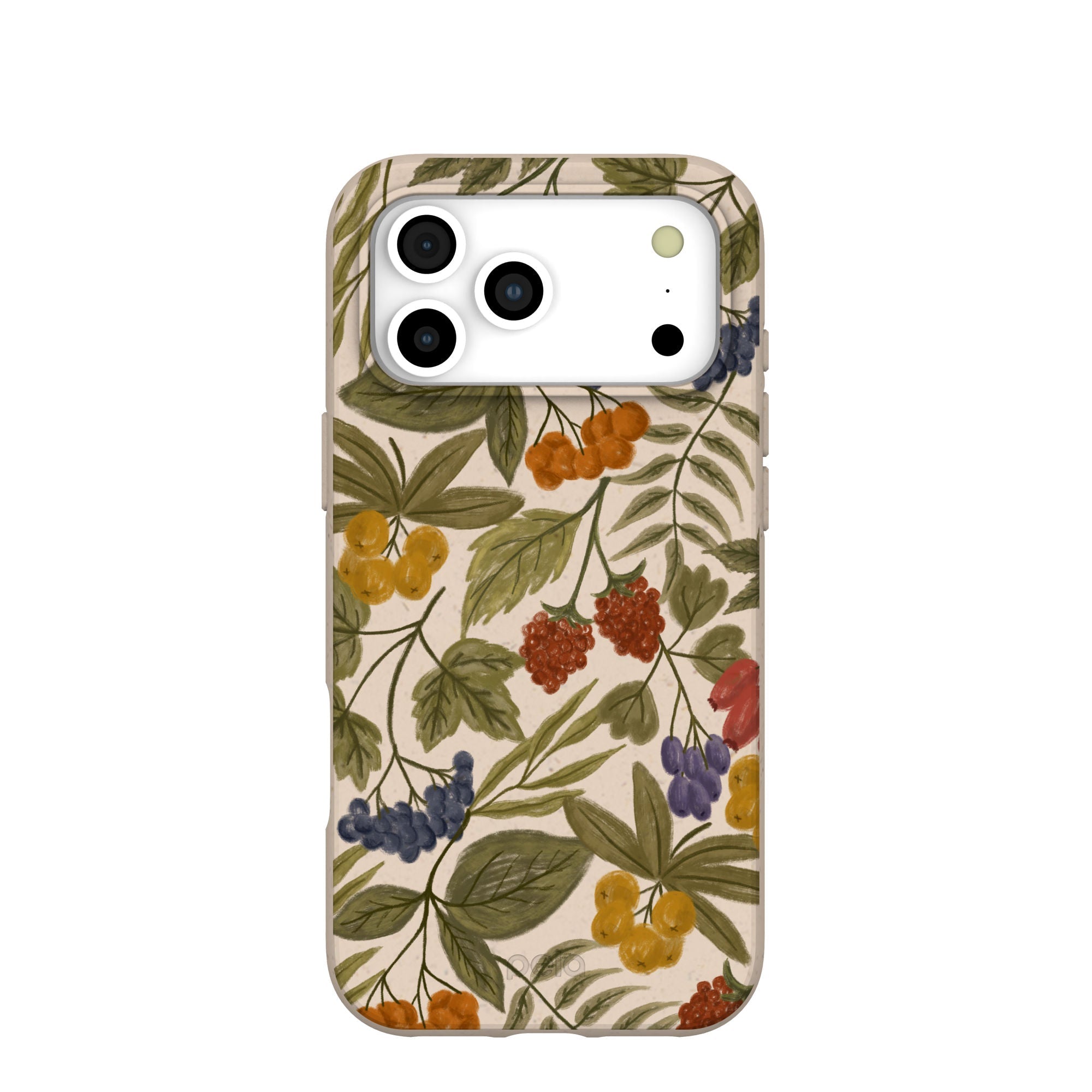 Seashell Fall Berries iPhone 17 Pro Max Case | MagSafe Compatibility: With MagSafe Refurbished - Pela Case refurbished available on Cerqular