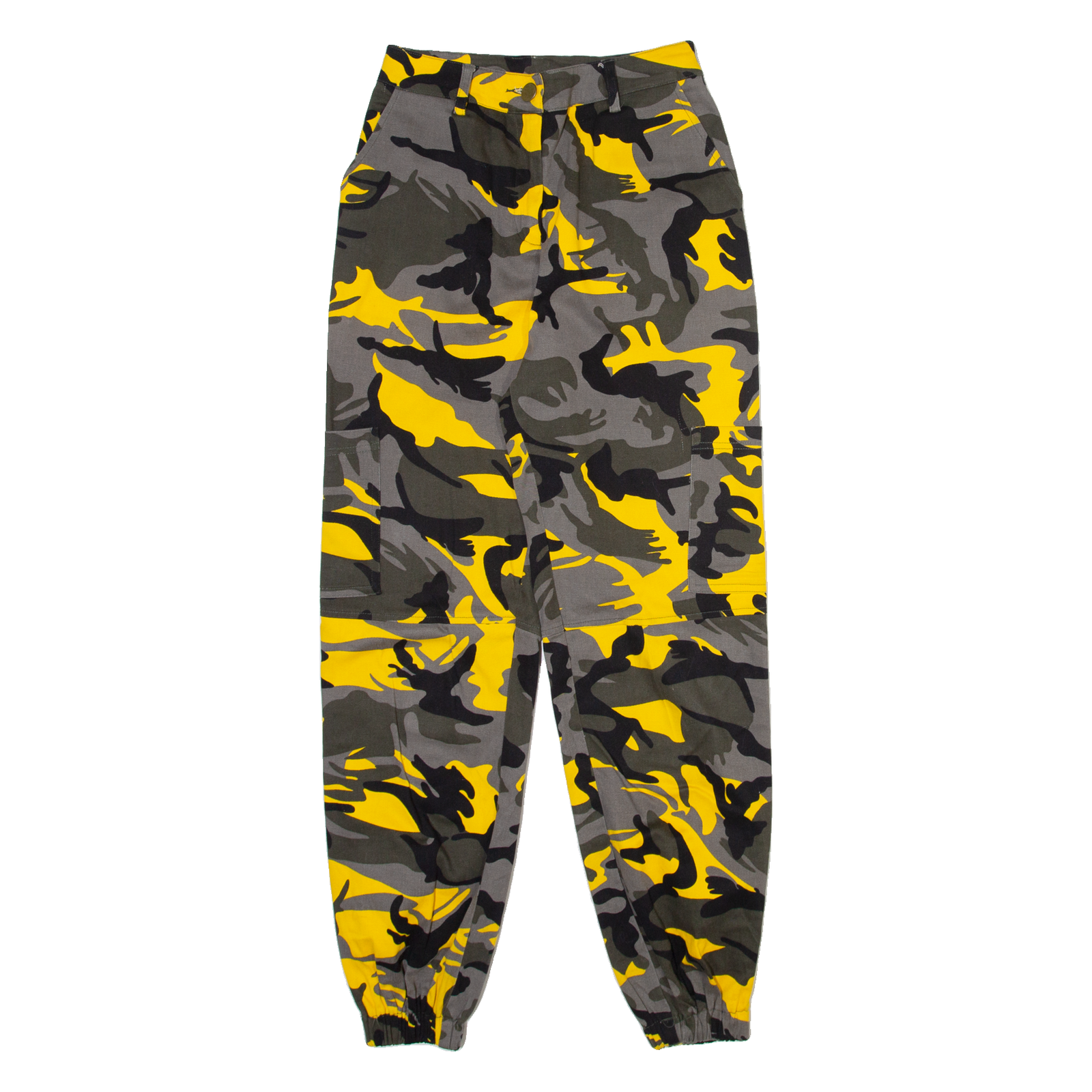 Camo Cargo Womens Trousers Yellow Regular Tapered W23 L27 Refurbished - N/A refurbished available on Cerqular