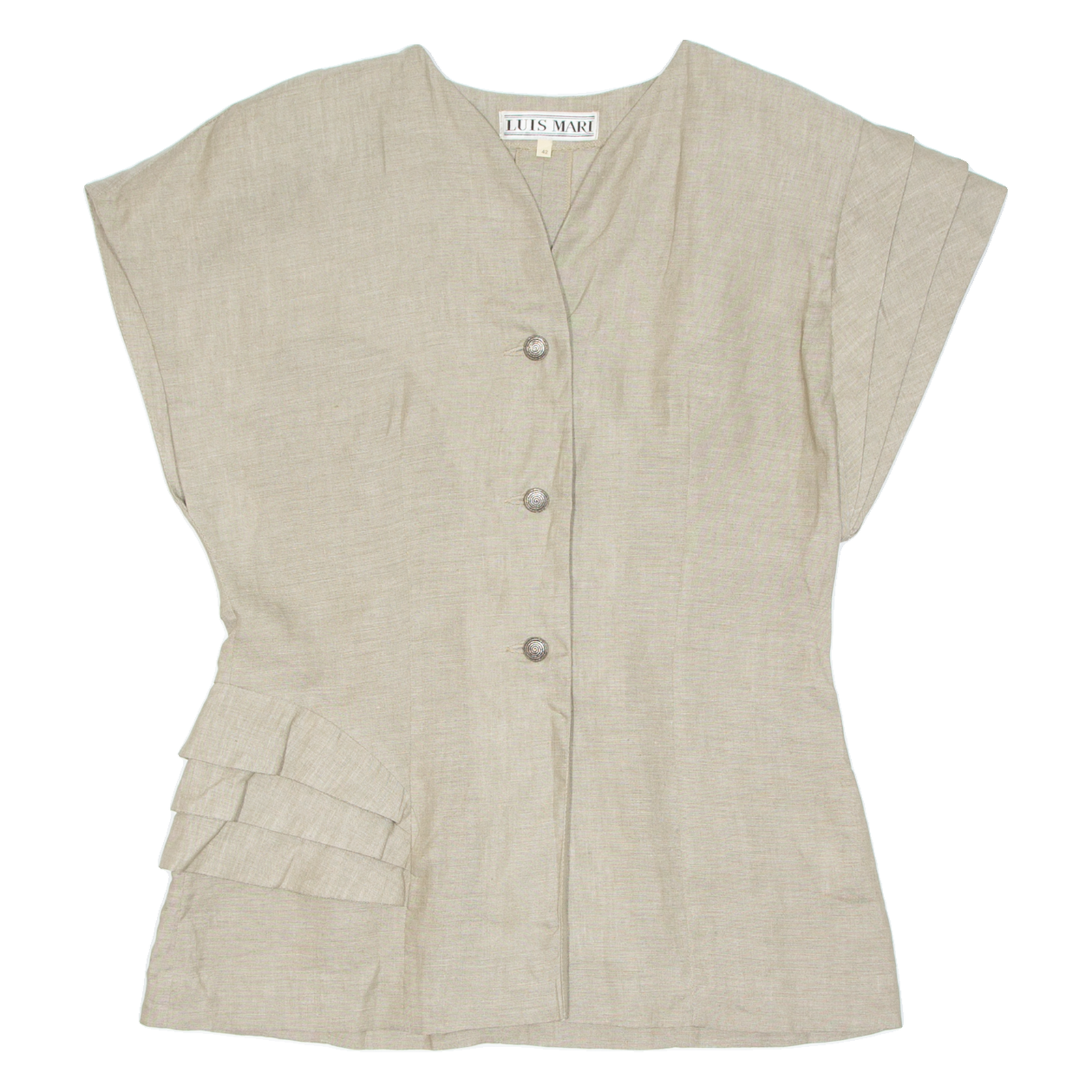 Womens Blouse Green V-Neck M Refurbished - N/A refurbished available on Cerqular