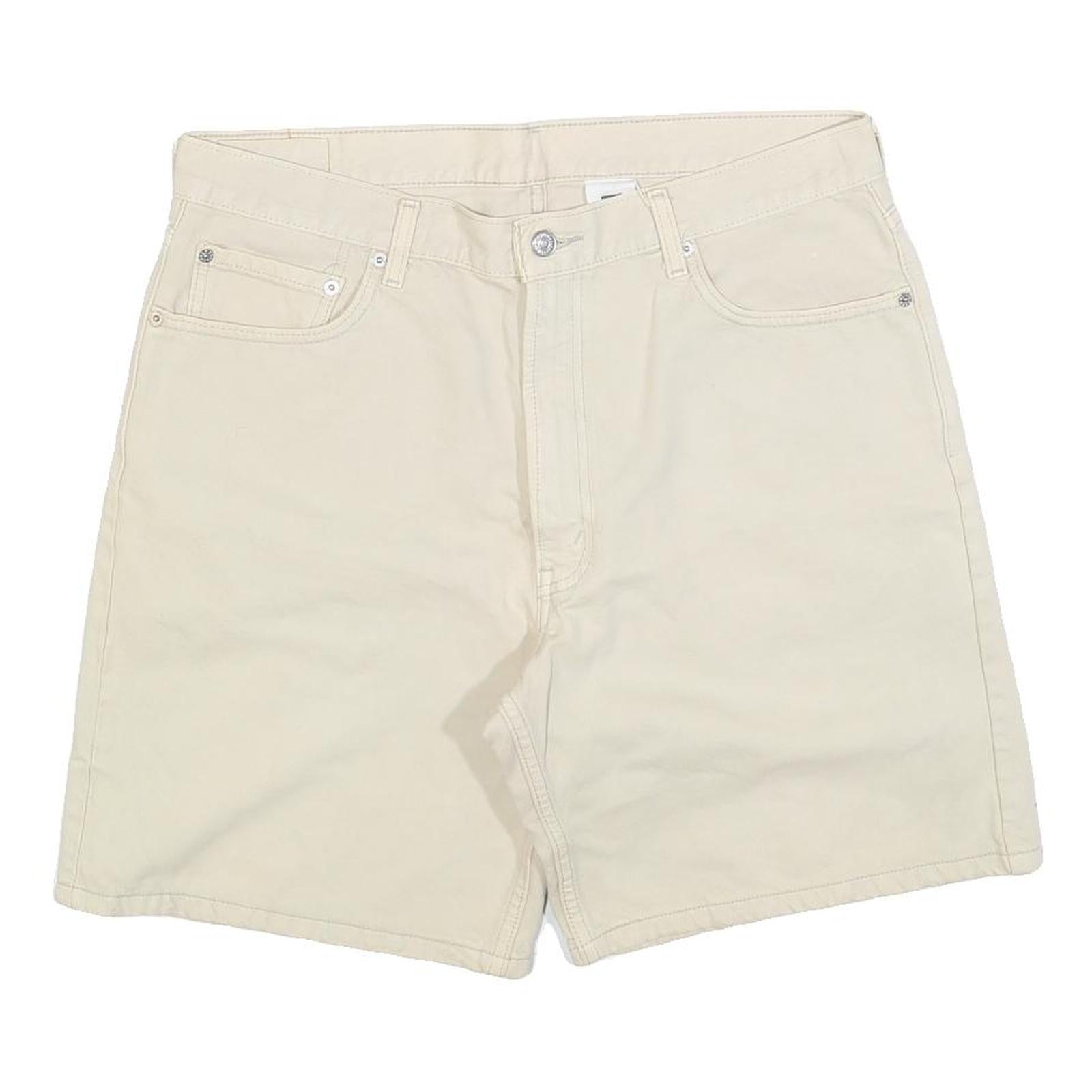 LEVI'S Mens Shorts Cream Casual Cotton Blend L W36 Classic Fit Summer Refurbished - N/A refurbished available on Cerqular
