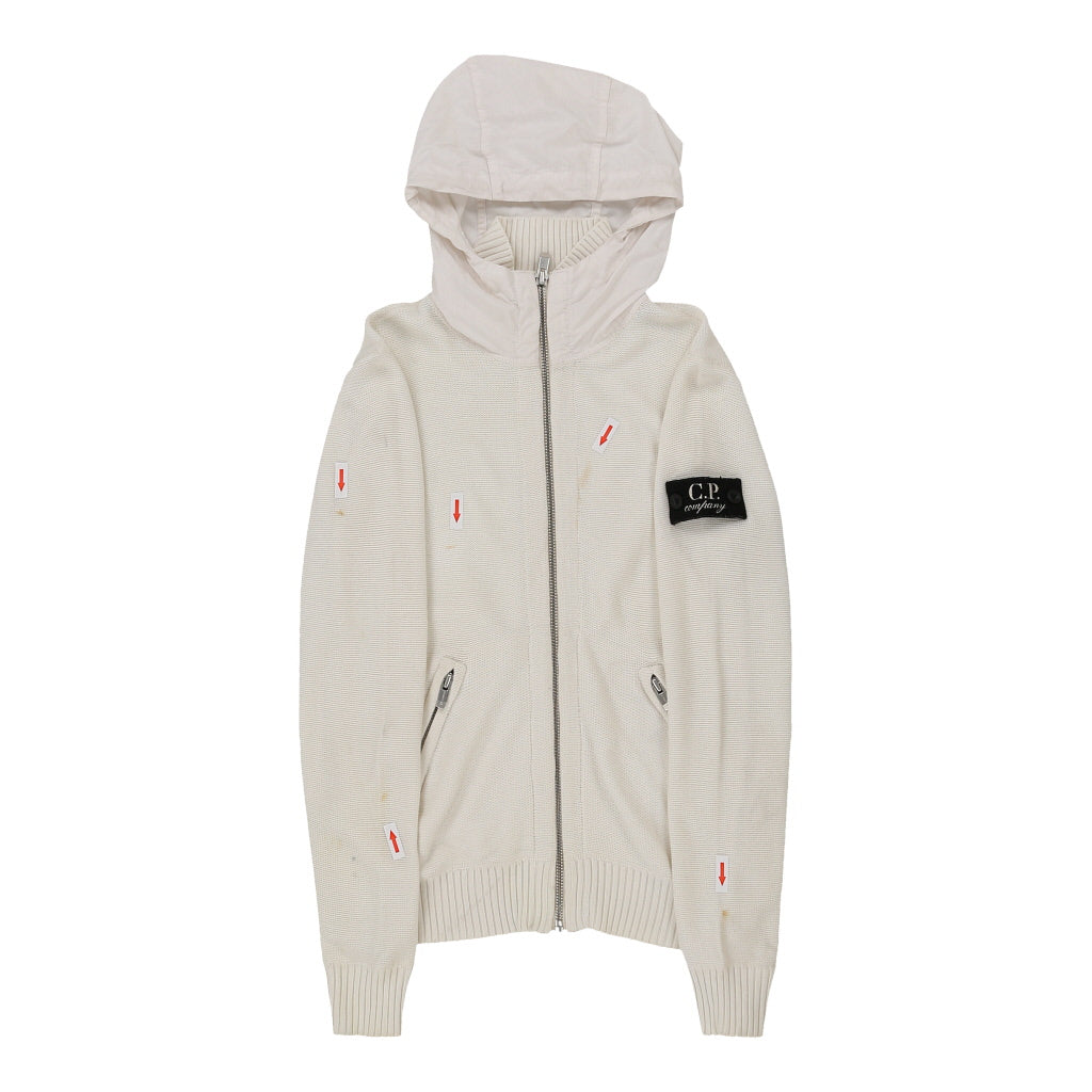 Age 10 C.P. Company Hoodie - Small White Cotton | Size: small Refurbished - N/A (Preloved Designer is not a specific brand, it refurbished available on Cerqular