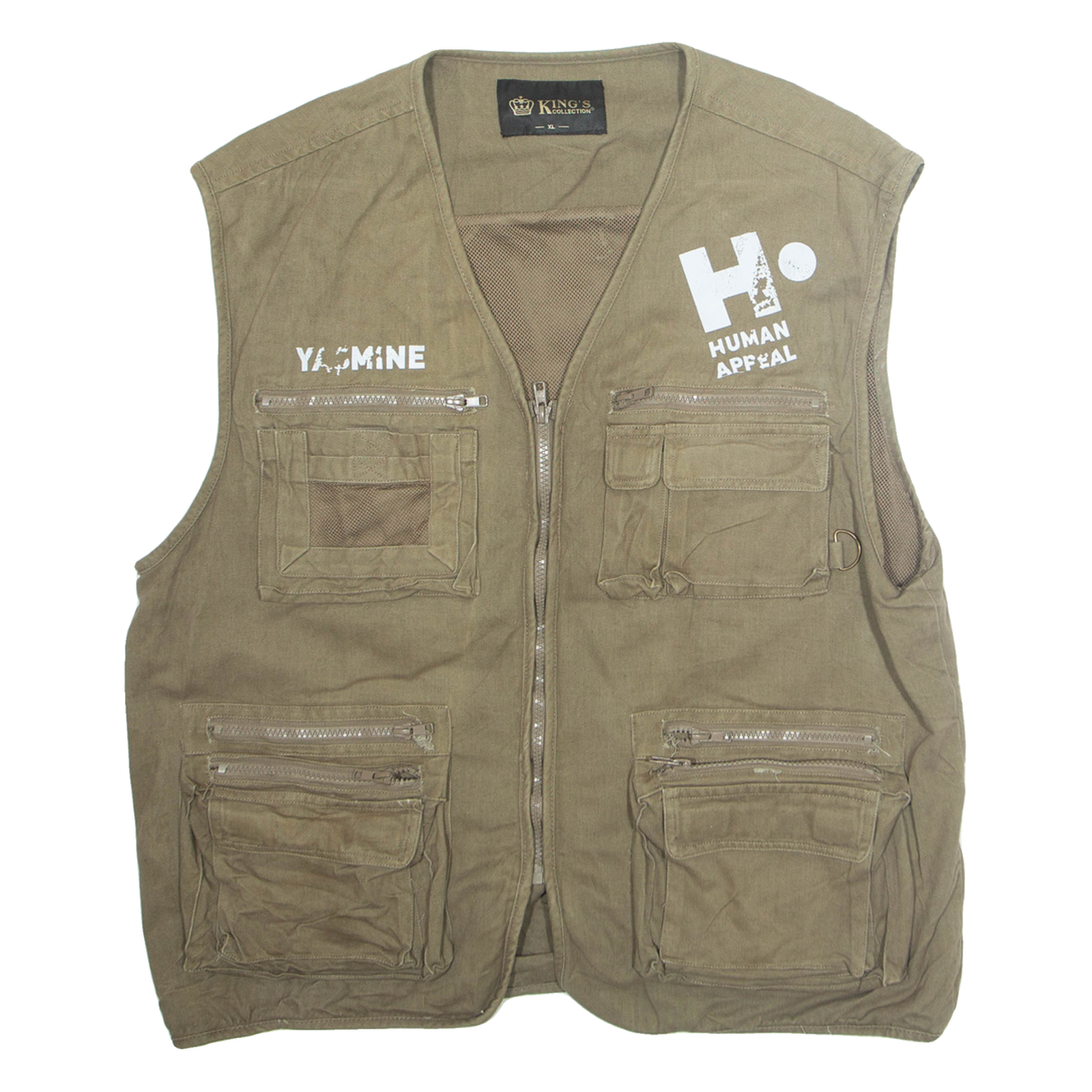 KINGS COLLECTION Mens Gilet Beige XL Refurbished - N/A refurbished available on Cerqular