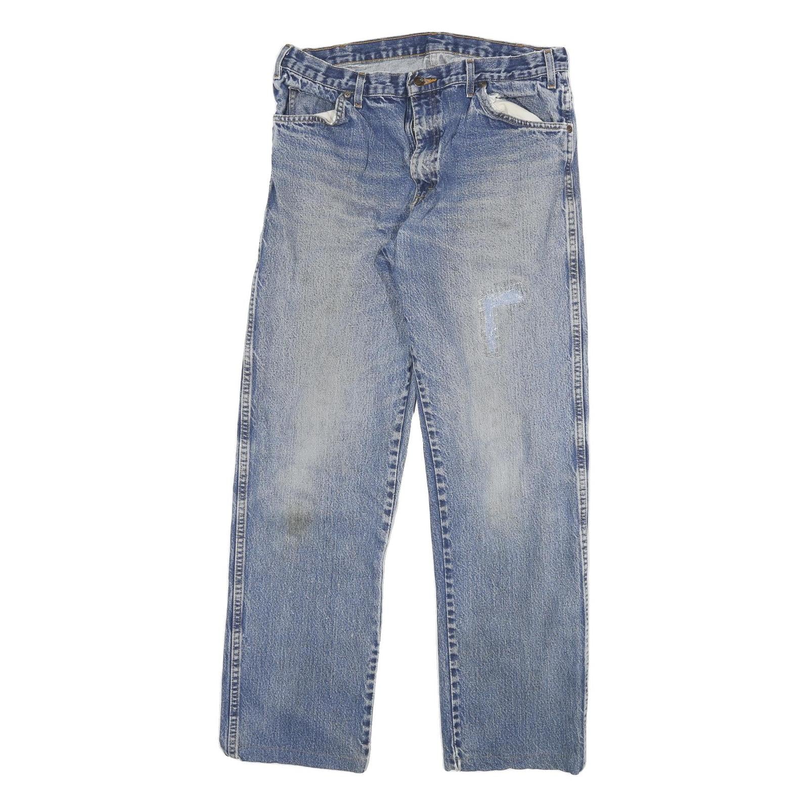 DICKIES Mens Blue Regular Jeans Denim W34 L32 Workwear Casual Zip Closure Refurbished - N/A refurbished available on Cerqular