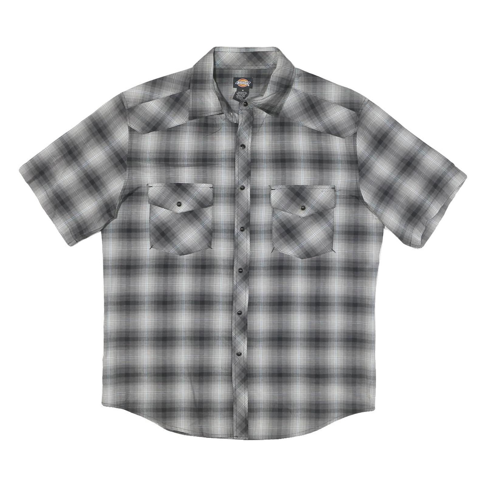 Buy DICKIES Mens Grey Check Shirt M Cotton Blend Short Sleeve Button Shirt Refurbished - $35.09 DICKIES Mens Grey Check Shirt M Cotton Blend Short Sleeve Button Shirt Refurbished - N/A refurbished available on Cerqular