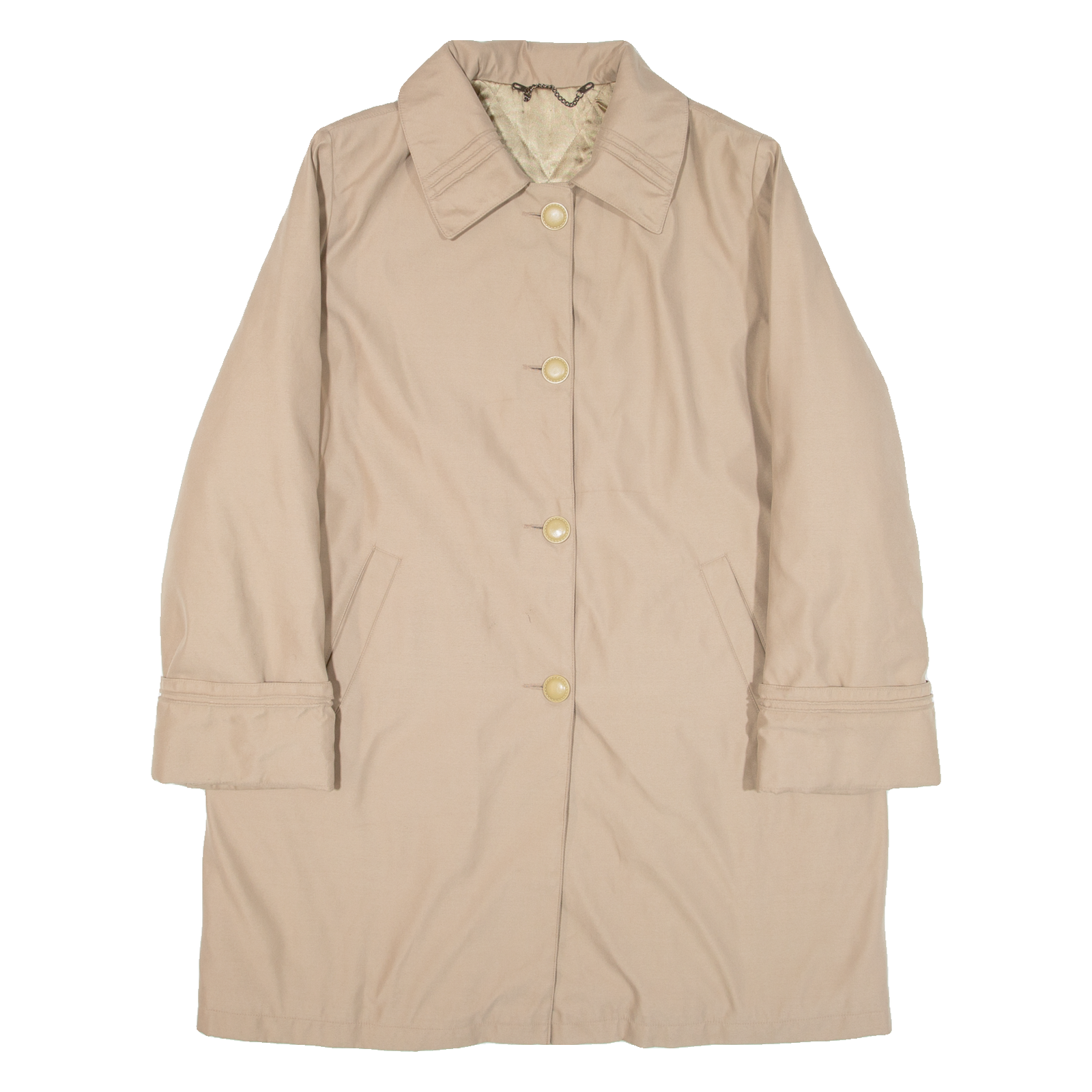 Quilted Lined Womens Coat Beige L Refurbished - N/A refurbished available on Cerqular