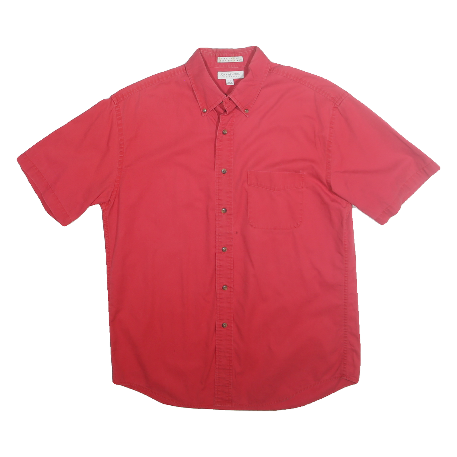 Buy JOHN ASHFORD ESSENTIALS Mens Red Cotton Shirt M Button-Down Casual Classic Fit Refurbished - $16.89 JOHN ASHFORD ESSENTIALS Mens Red Cotton Shirt M Button-Down Casual Classic Fit Refurbished - N/A refurbished available on Cerqular