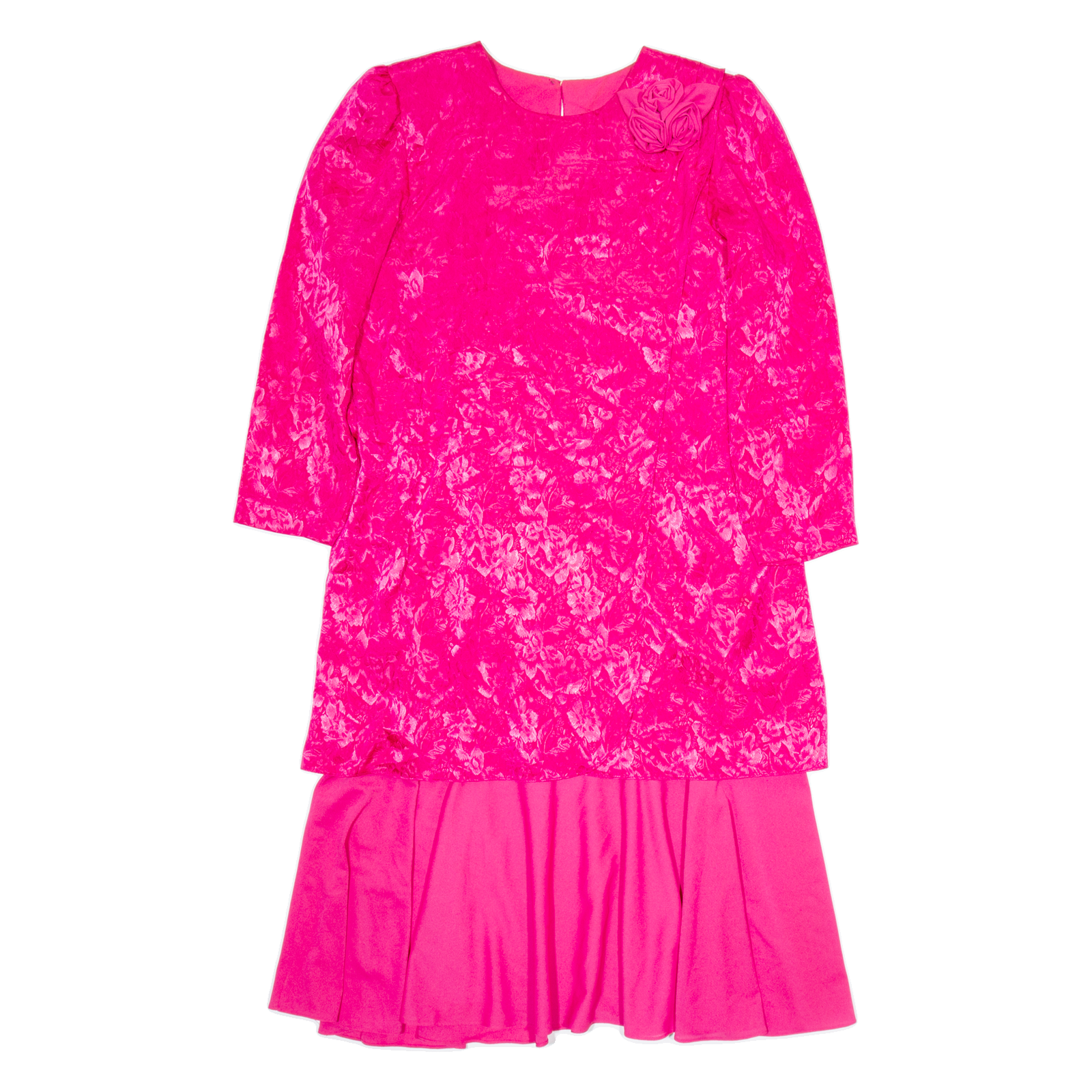 BOSTON MAID Womens A-Line Dress Pink Long Sleeve Midi UK 14 Refurbished - N/A refurbished available on Cerqular