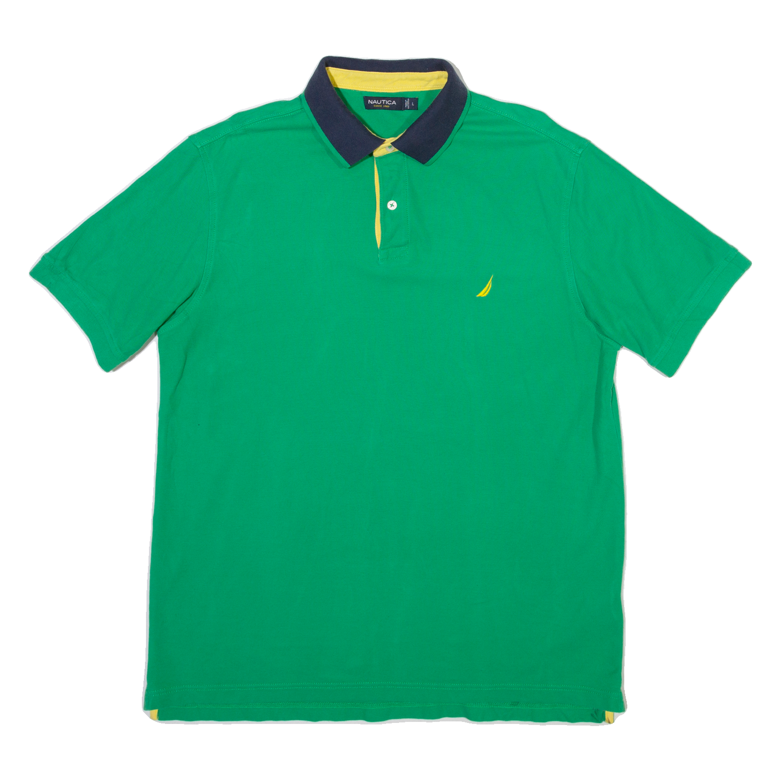 NAUTICA Mens Polo Shirt Green L Refurbished - N/A refurbished available on Cerqular
