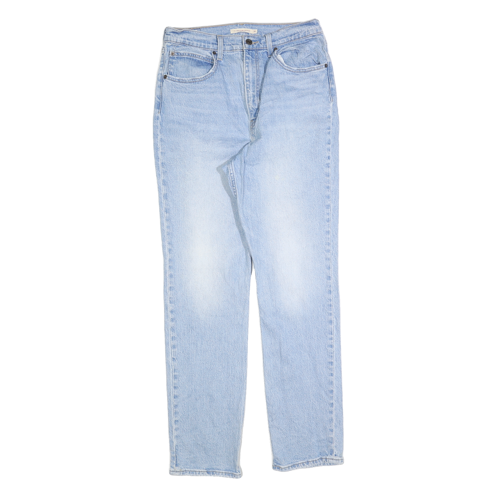 LEVI'S Womens Regular Fit Blue Denim Light Wash Jeans W30 L31 Relaxed Refurbished - N/A refurbished available on Cerqular