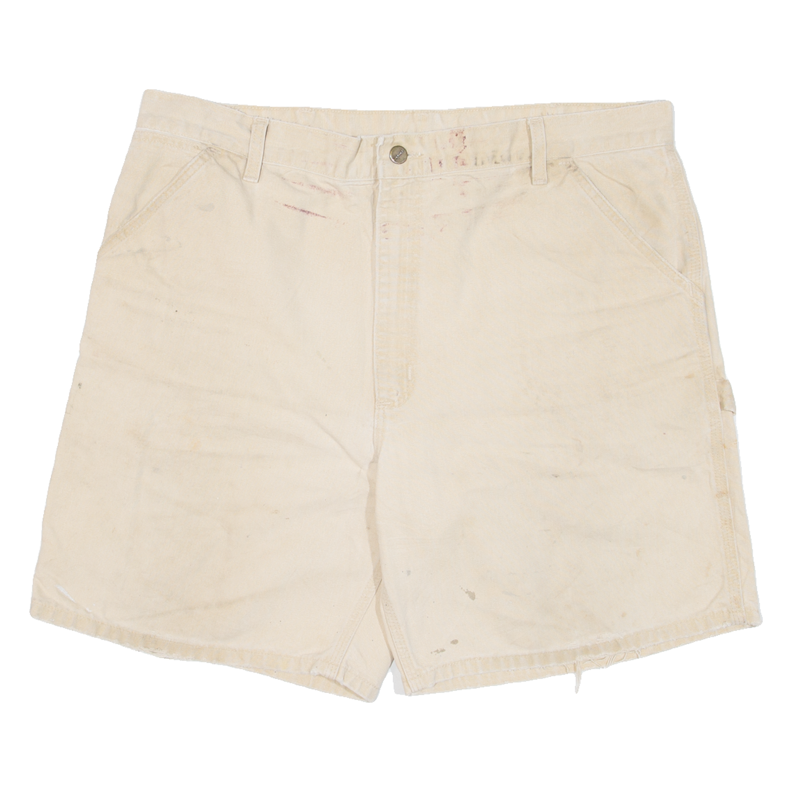 CARHARTT Mens Workwear Shorts Beige XL W40 Refurbished - N/A refurbished available on Cerqular