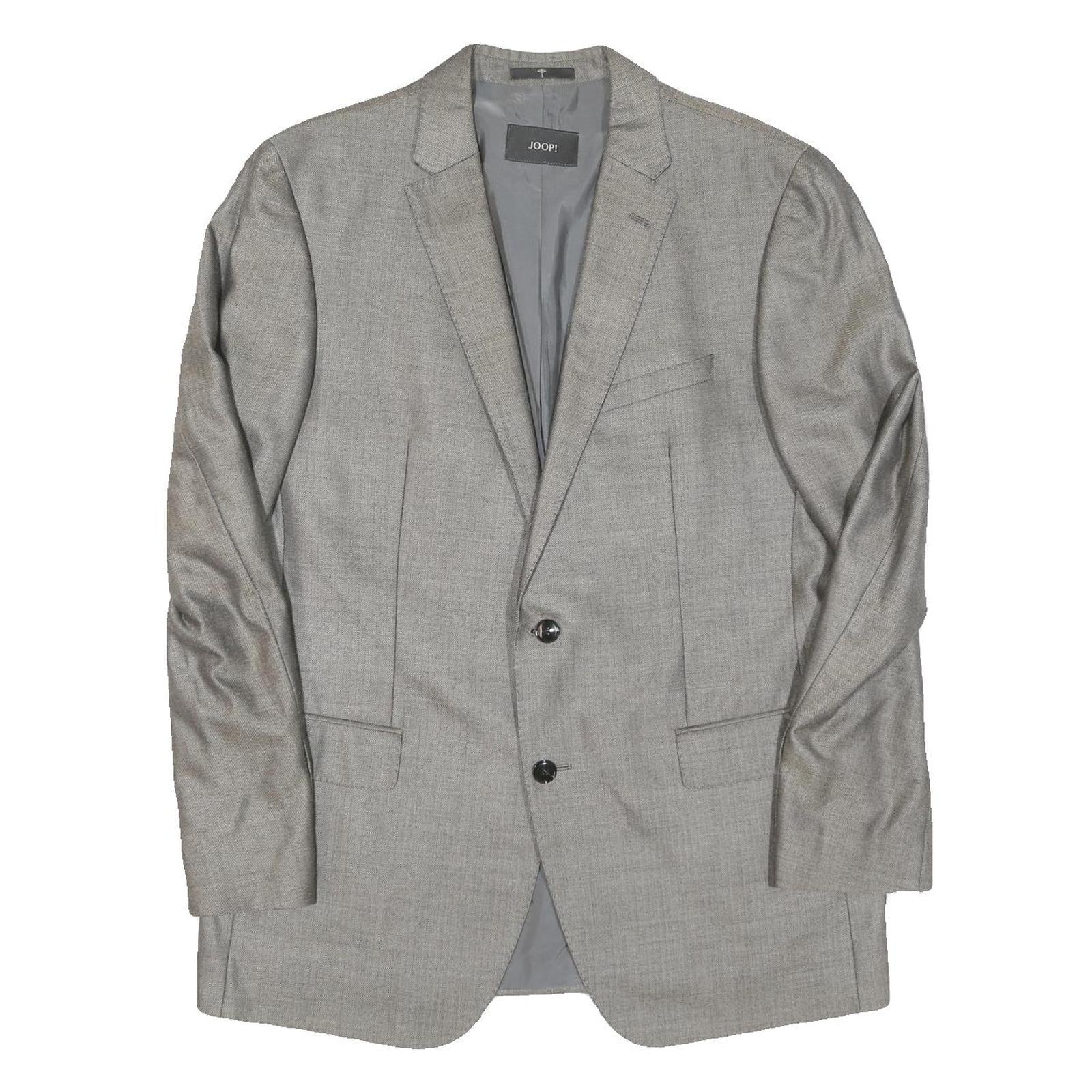 N/A Mens Grey Wool Blend Classic Jacket L Button Plain Elegant Formal Style Refurbished - N/A refurbished available on Cerqular
