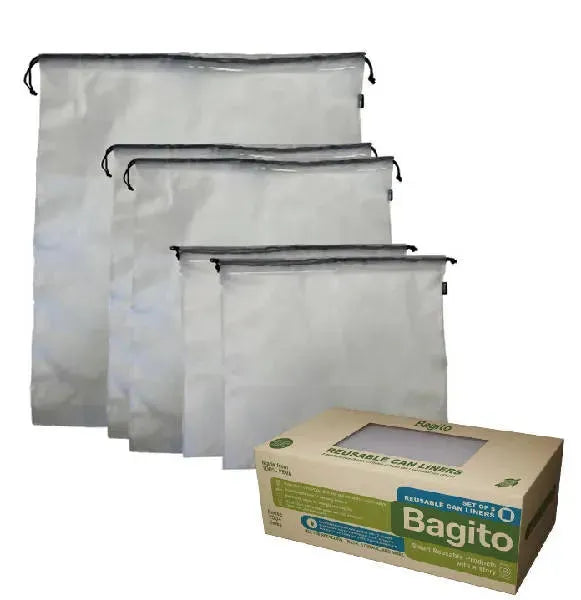 Bagito Reusable Can Liners Set of 5 Refurbished - N/A (Note: There is a brand called "Bagito" that refurbished available on Cerqular
