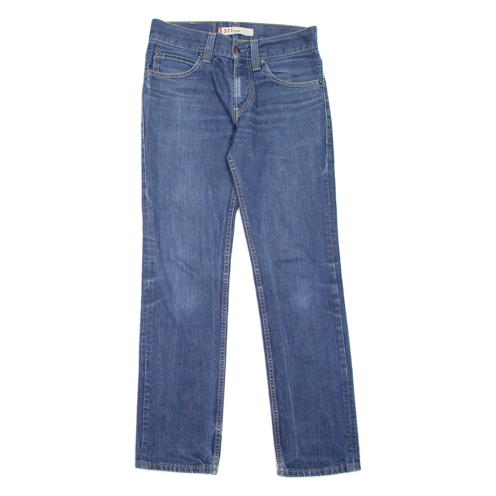 LEVI'S 511 Jeans Mens Blue Slim Straight Stone Wash W30 L32 Refurbished - N/A refurbished available on Cerqular