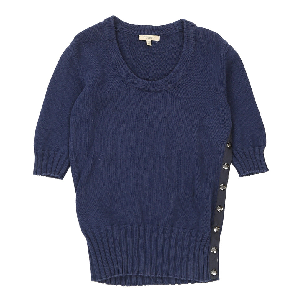 Burberry London T-Shirt - Small Blue Cotton | Size: small Refurbished - N/A (Preloved Designer is not a specific brand, it refurbished available on Cerqular