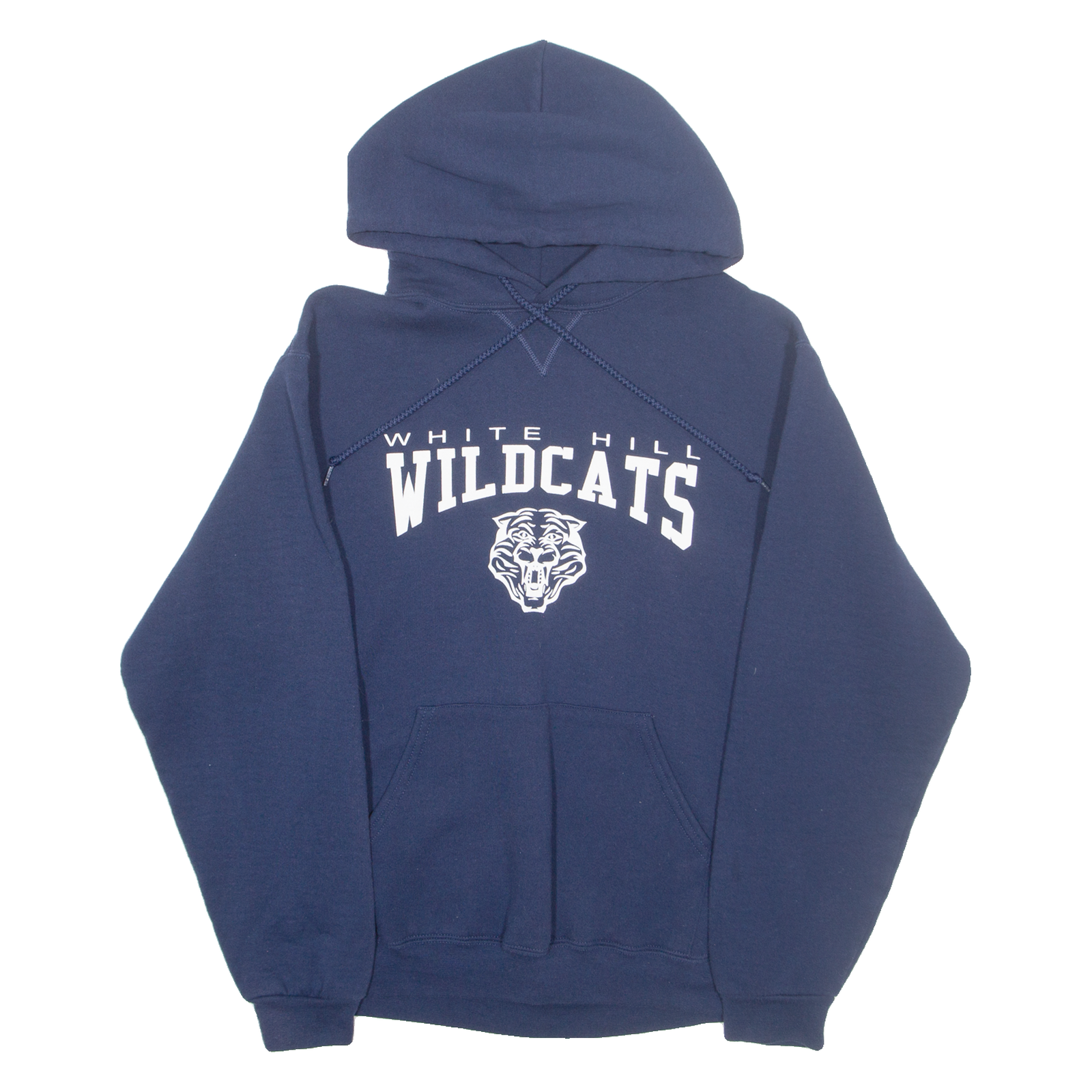 RUSSELL ATHLETIC White Hills Wildcats Mens Blue Hoodie USA M Refurbished - N/A refurbished available on Cerqular