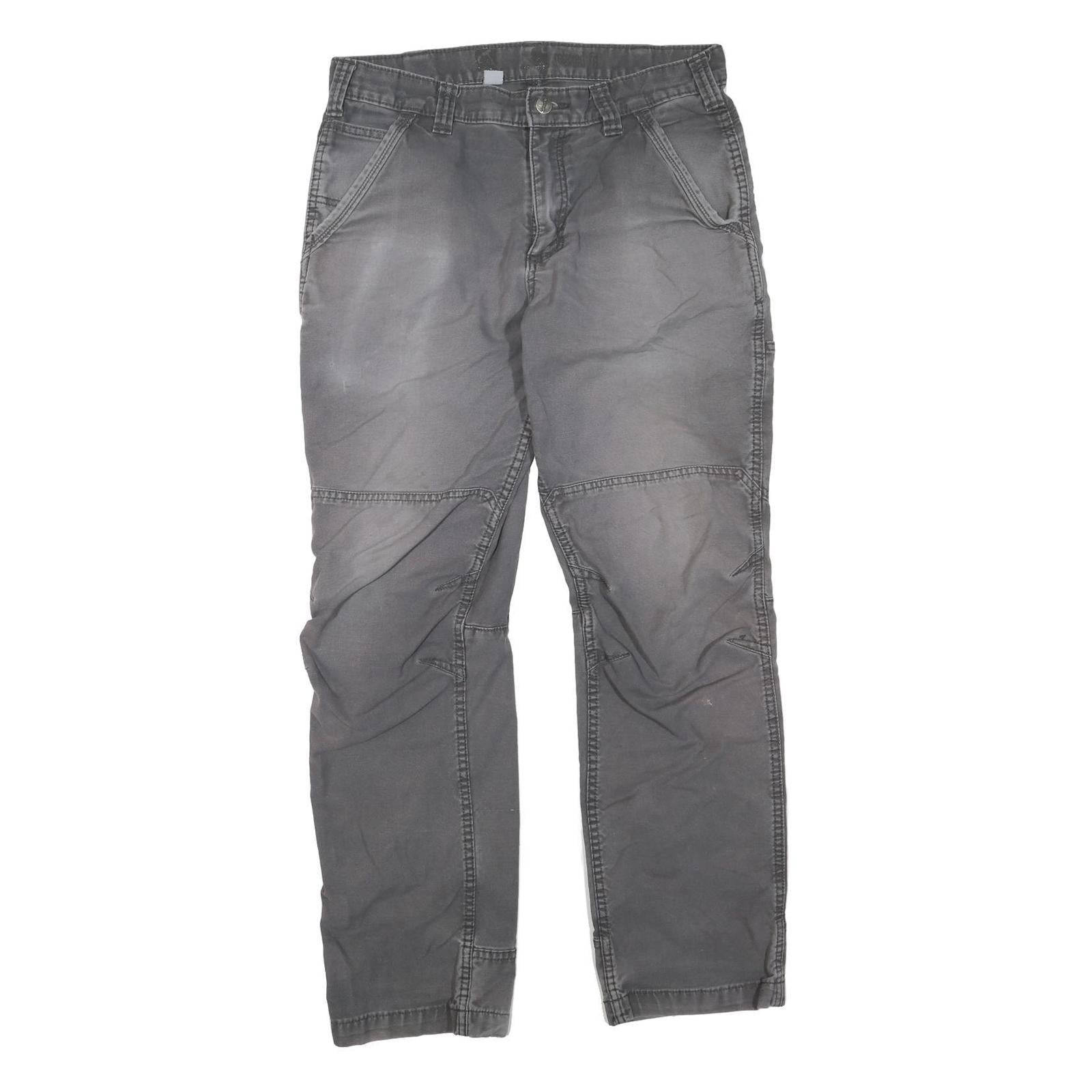 CARHARTT Mens Regular Fit Grey Denim Jeans W32 L29 Workwear Zip Closure Refurbished - N/A refurbished available on Cerqular