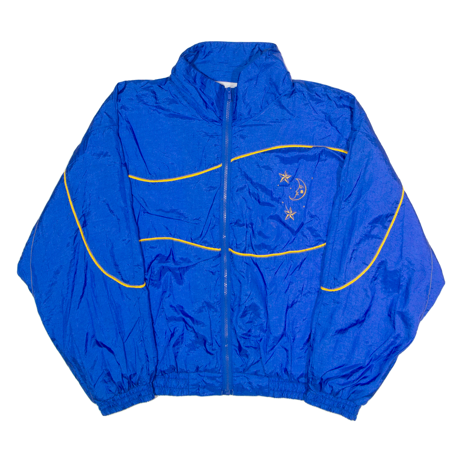 BASIC RITUALS Womens Shell Jacket Blue Nylon 80s L Refurbished - N/A refurbished available on Cerqular