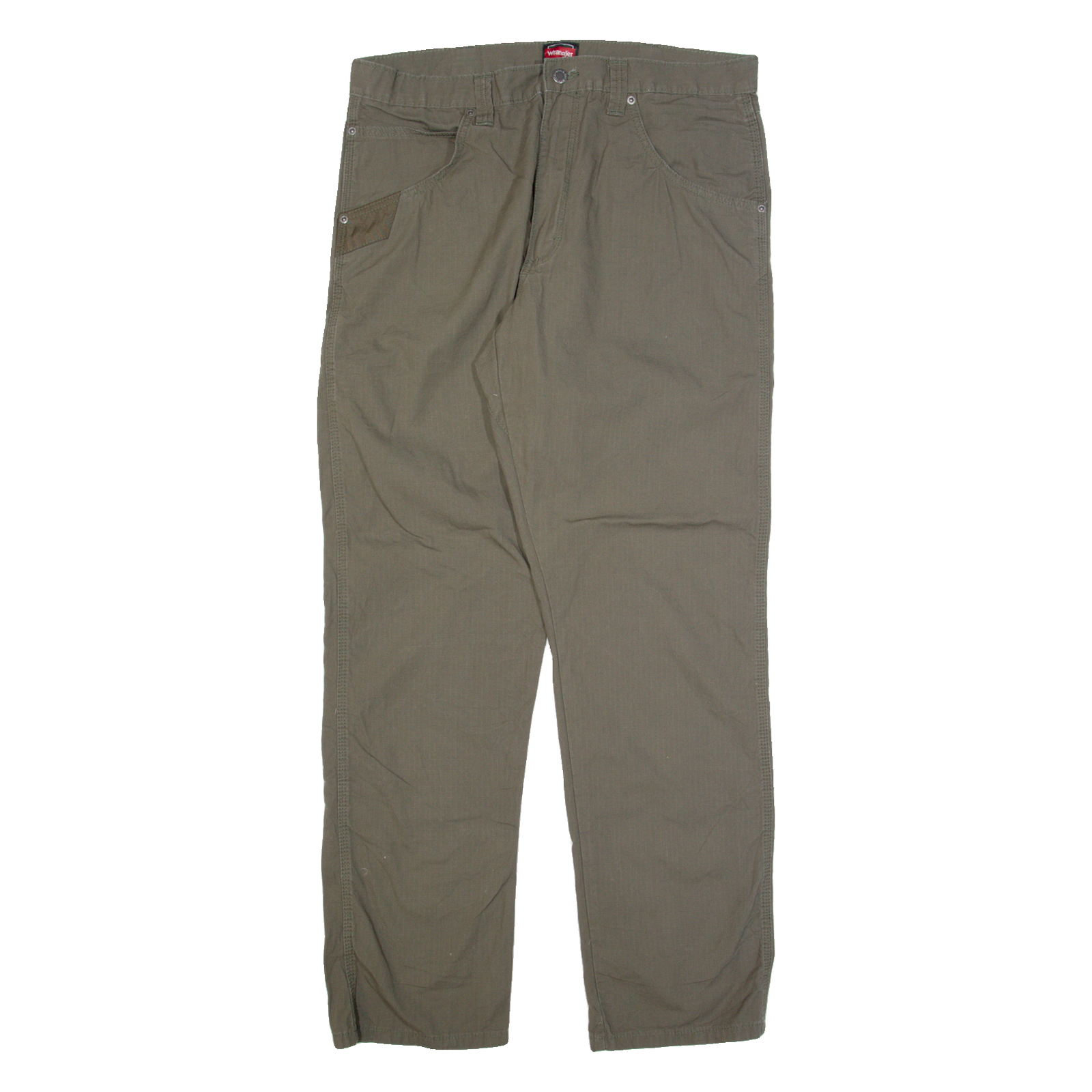 WRANGLER Workwear Mens Trousers Grey Regular Straight W36 L34 Refurbished - N/A refurbished available on Cerqular