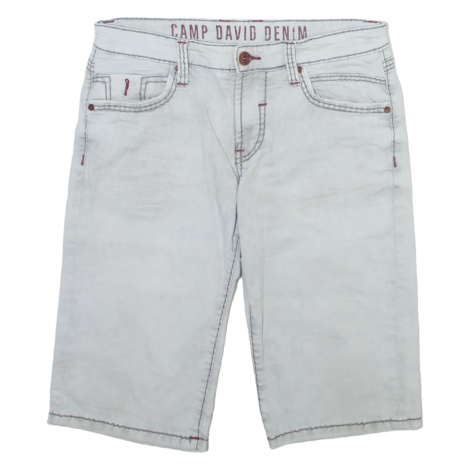 CAMP DAVID Mens Casual Shorts Grey M W31 Refurbished - N/A refurbished available on Cerqular