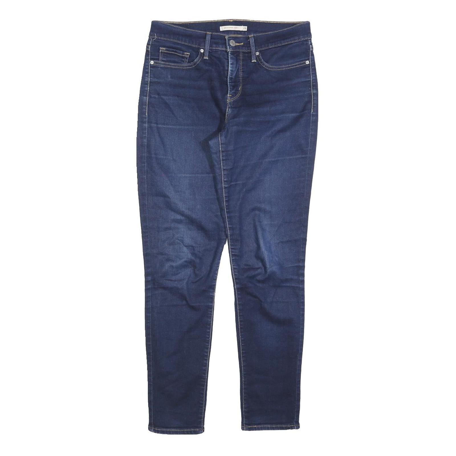 LEVI'S 311 Womens Slim Skinny Denim Medium Blue W28 L30 Stretch Cotton Blend Zip Refurbished - N/A refurbished available on Cerqular