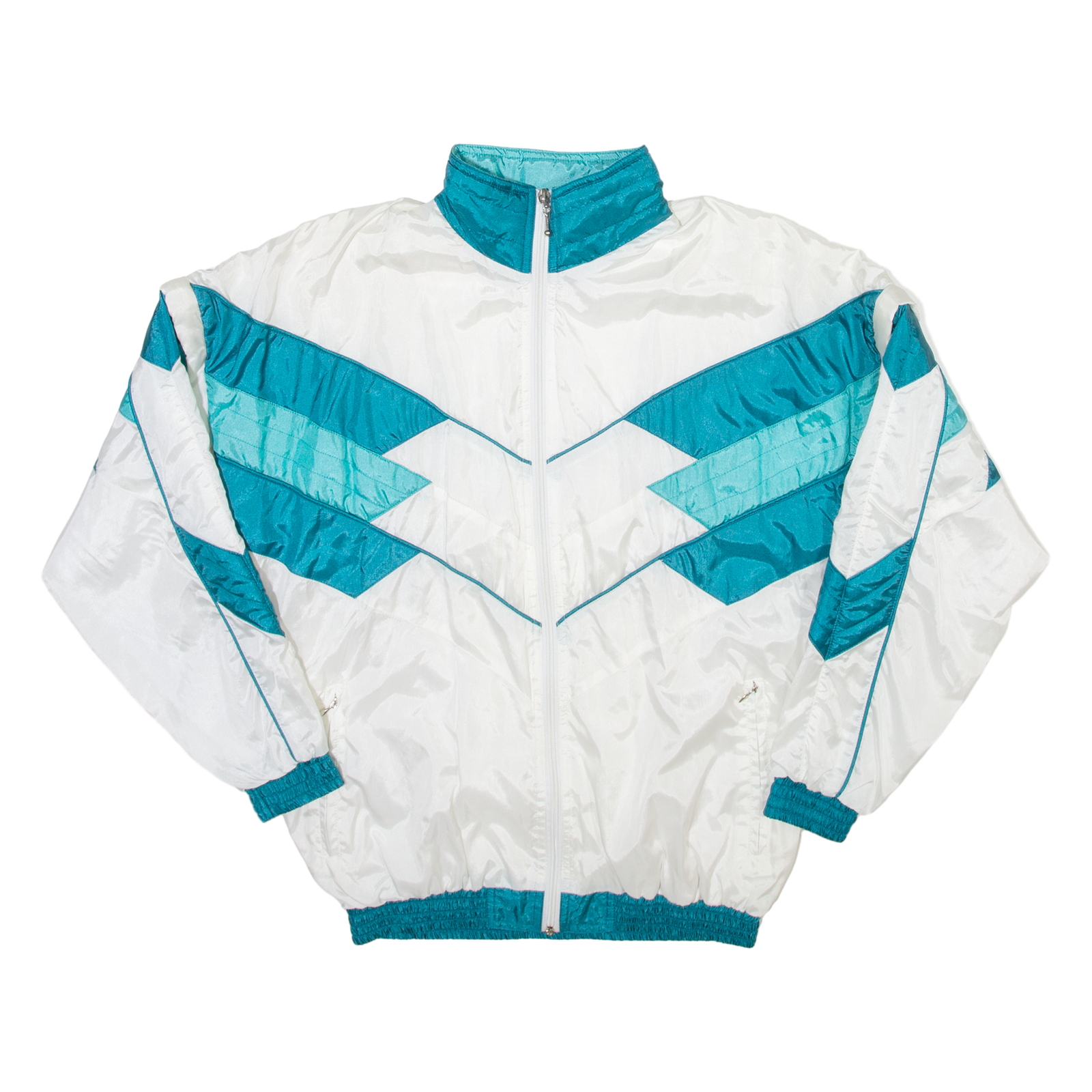 SPORT SPIRIT Detachable Arms Mens Track Jacket White Nylon 90s XS Refurbished - N/A refurbished available on Cerqular