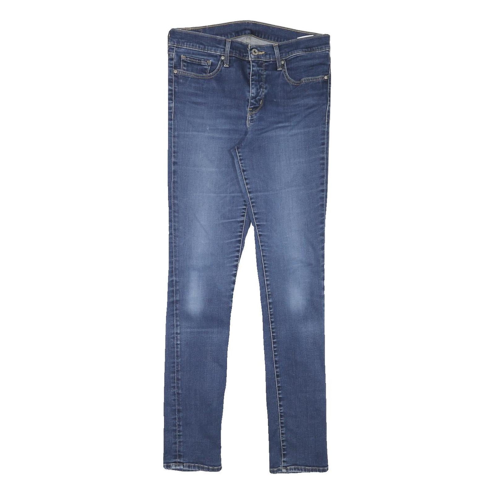 LEVI'S Womens Slim Blue Denim Slim Skinny Jeans W29 L30 Classic Cotton Blend Zip Refurbished - N/A refurbished available on Cerqular