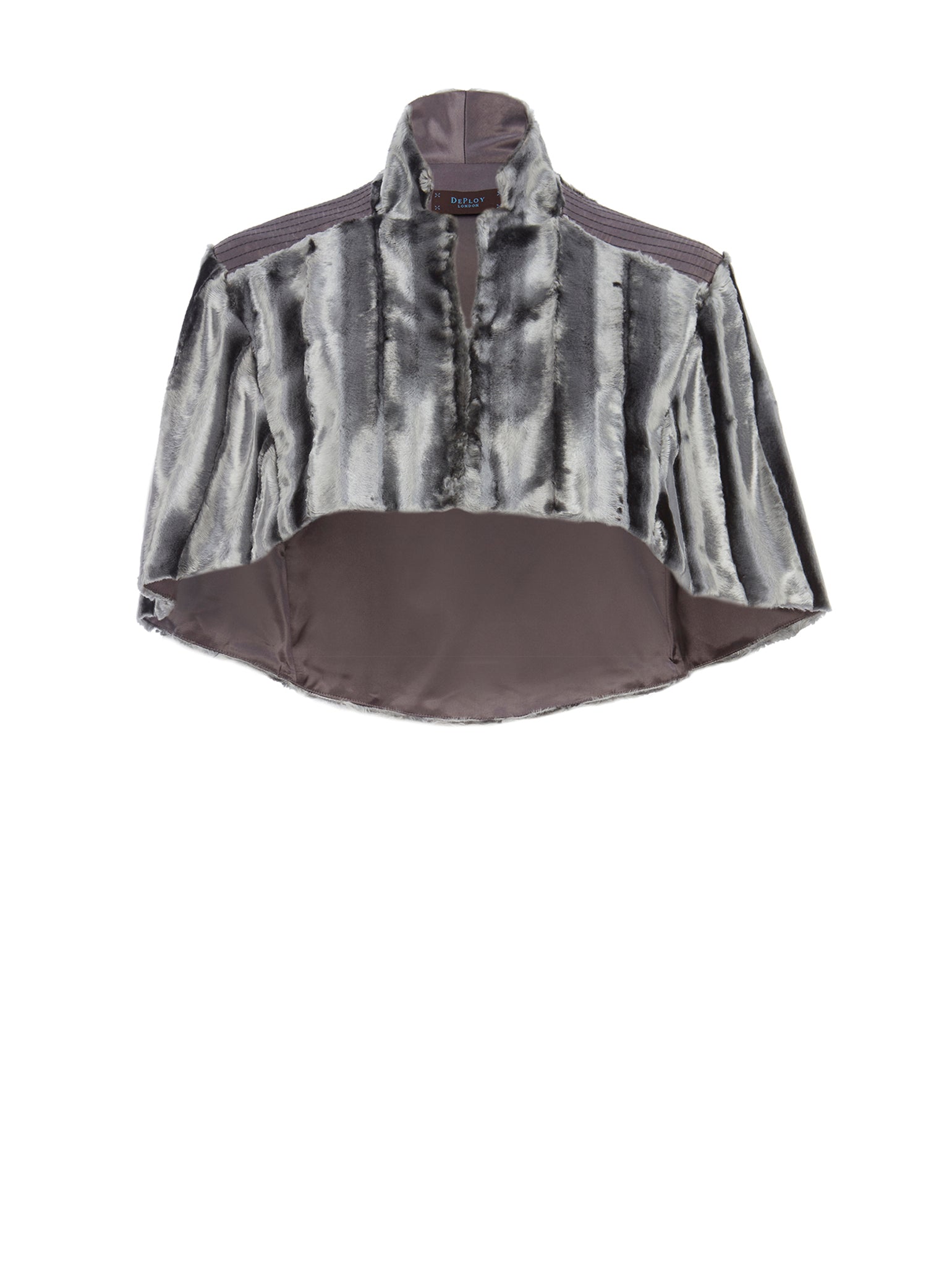 PEARL | Faux Fur Capelet | Colour: SILVER GREY | Size: L Refurbished - N/A refurbished available on Cerqular