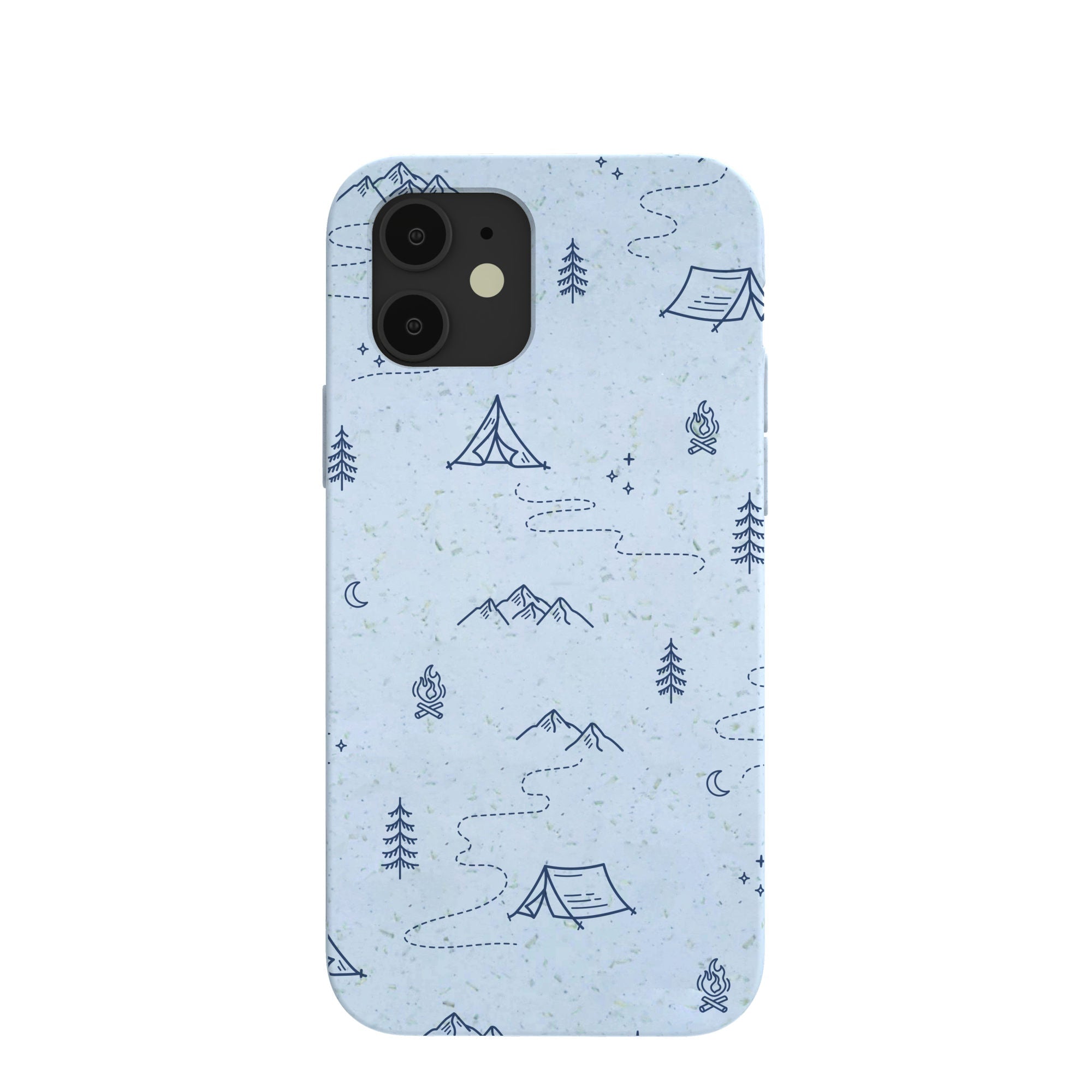 Powder Blue Camp Nights iPhone 12/ iPhone 12 Pro Case Refurbished - Pela Case refurbished available on Cerqular
