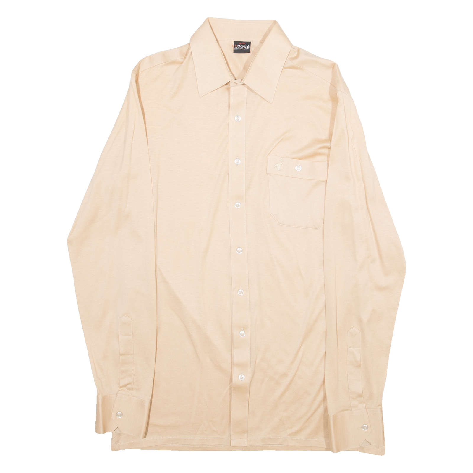 JOCKEY INTERNATIONAL Womens Plain Shirt Beige Long Sleeve M Refurbished - N/A refurbished available on Cerqular