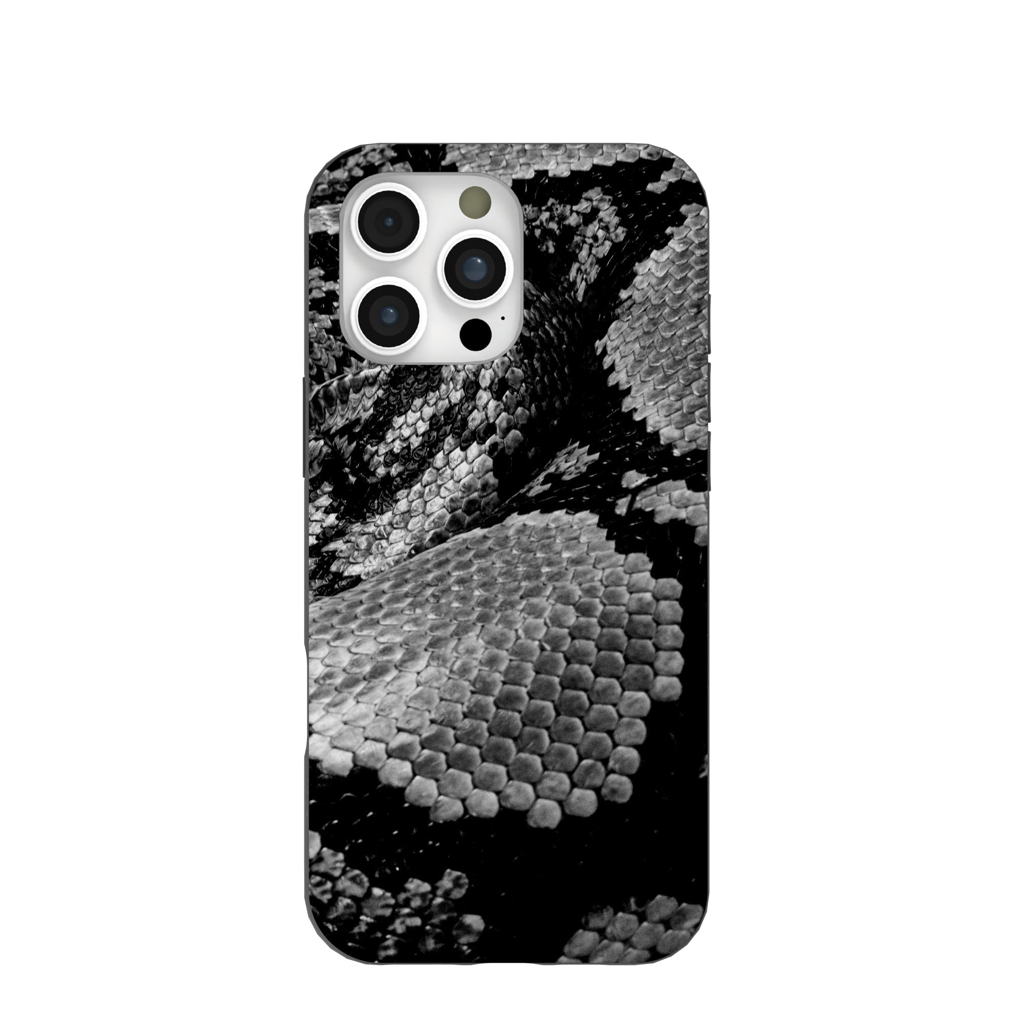 Black Snake Scale iPhone 16 Pro Max Case Refurbished - Pela Case refurbished available on Cerqular
