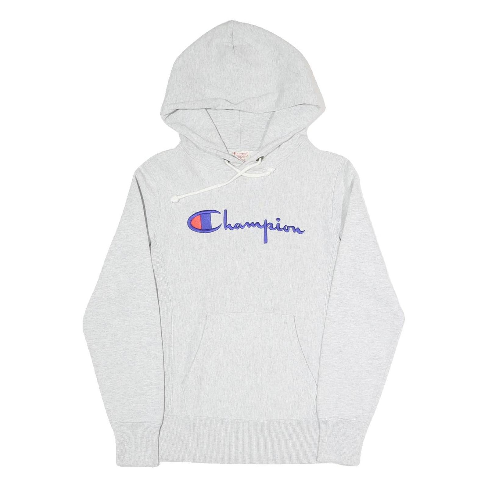CHAMPION REVERSE WEAVE Mens Grey Pullover Hoodie S Cotton Blend Casual Refurbished - N/A refurbished available on Cerqular