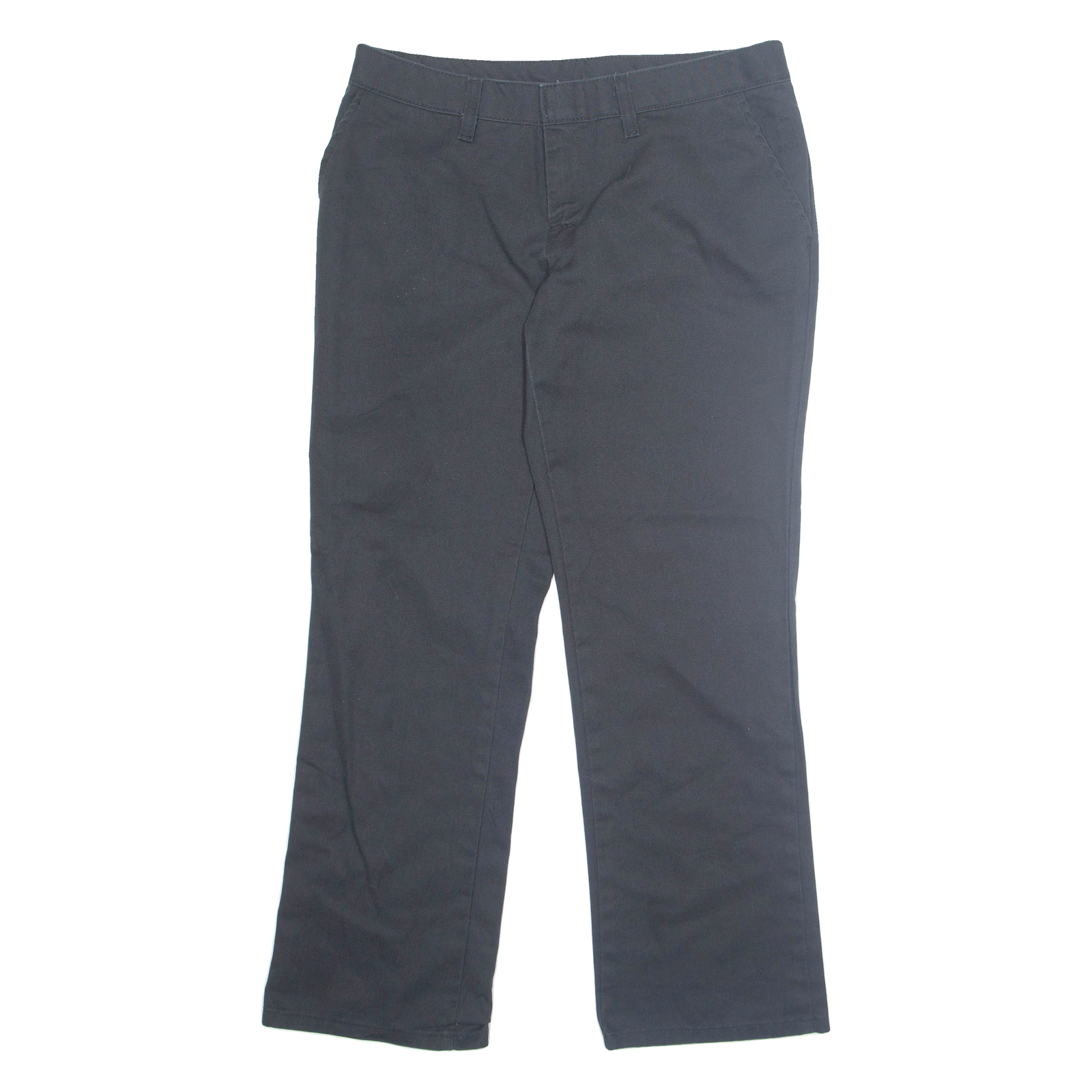 DICKIES Chino Womens Trousers Black Regular Straight W32 L27 Refurbished - N/A refurbished available on Cerqular