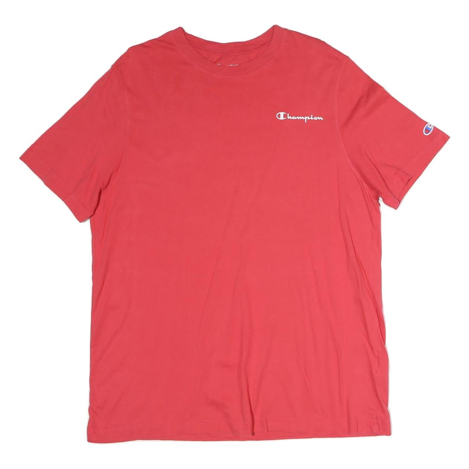 CHAMPION Mens Red Graphic T-Shirt XL Short Sleeve Crew Neck Cotton Casual Refurbished - N/A refurbished available on Cerqular